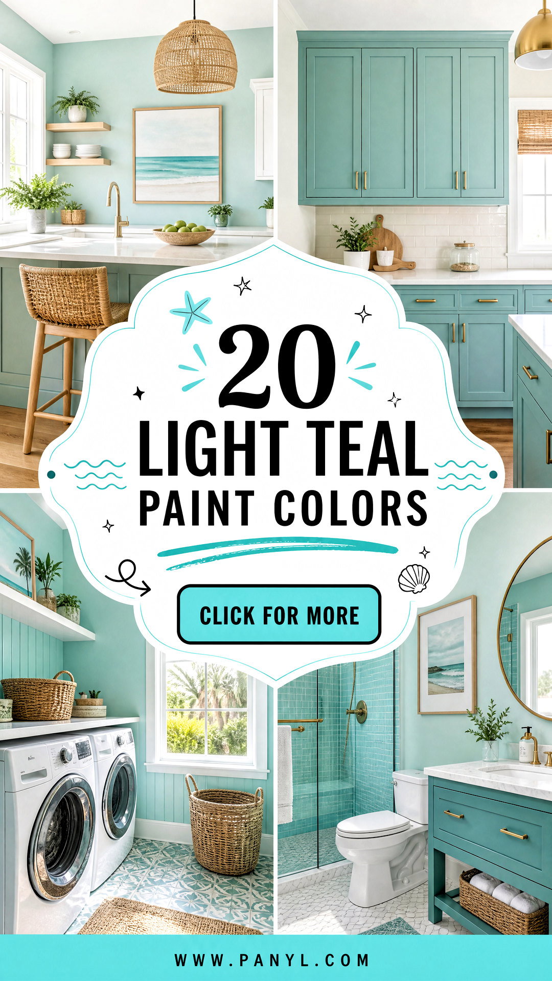 20 Light Teal Paint Colors for a Fresh Coastal-Inspired Home - 20 Light Teal Paint Colors for a Fresh, Coastal-Inspired Home