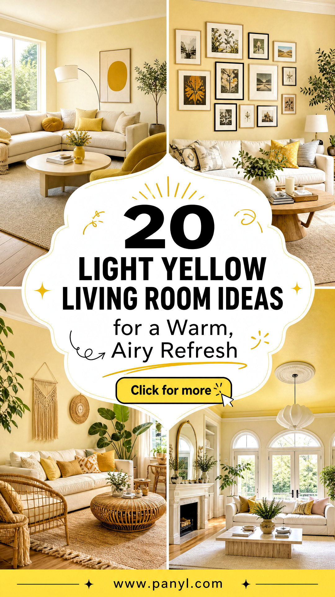 20 Light Yellow Living Room Ideas for a Warm Airy Refresh - 20 Light Yellow Living Room Ideas for a Warm, Airy Refresh
