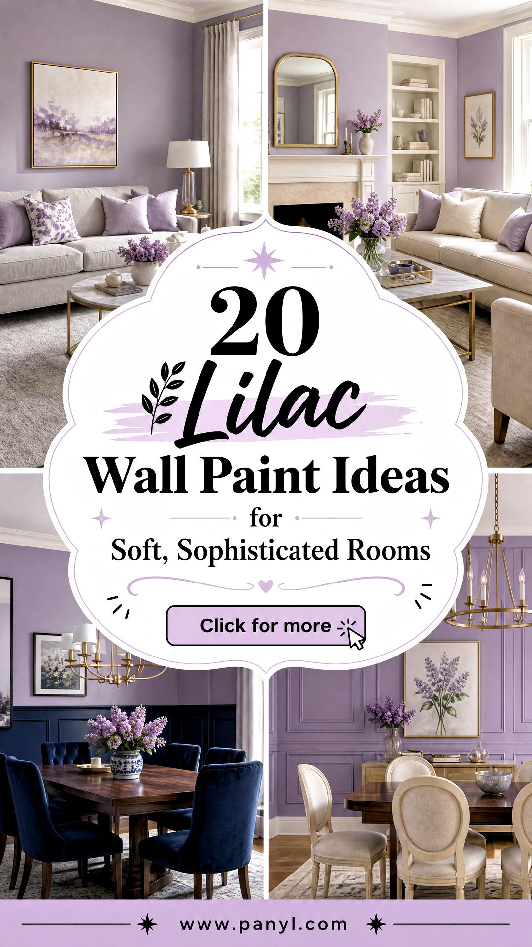 20 Lilac Wall Paint Ideas for Soft Sophisticated Rooms - 20 Lilac Wall Paint Ideas for Soft, Sophisticated Rooms