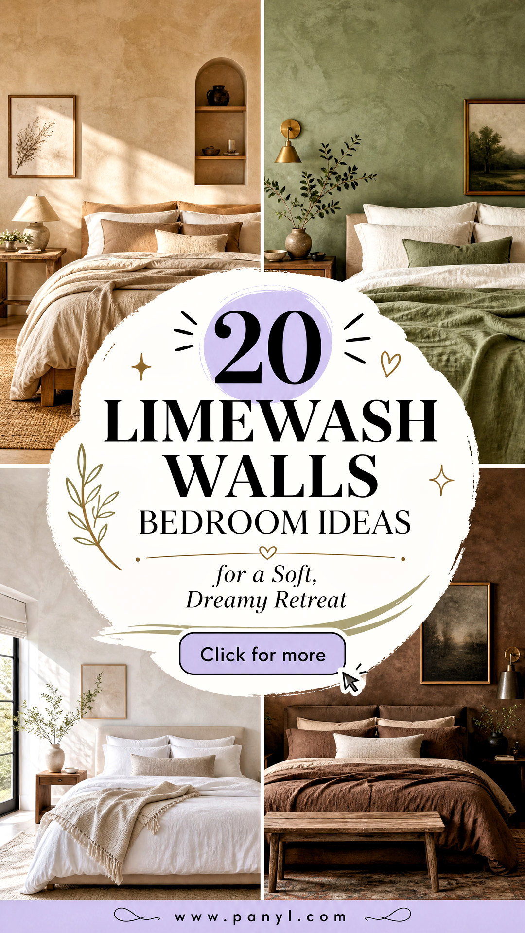 20 Limewash Walls Bedroom Ideas for a Soft Dreamy Retreat - 20 Limewash Walls Bedroom Ideas for a Soft, Dreamy Retreat