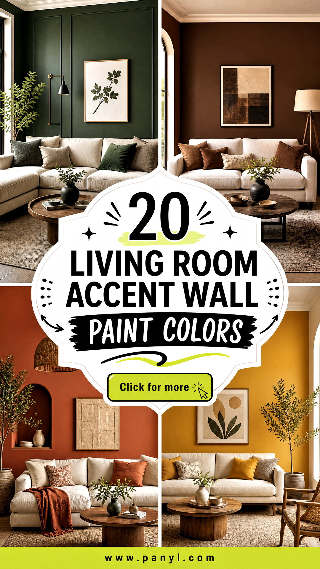 20 Living Room Accent Wall Paint Colors for a Bold Refresh - 20 Living Room Accent Wall Paint Colors for a Bold Refresh