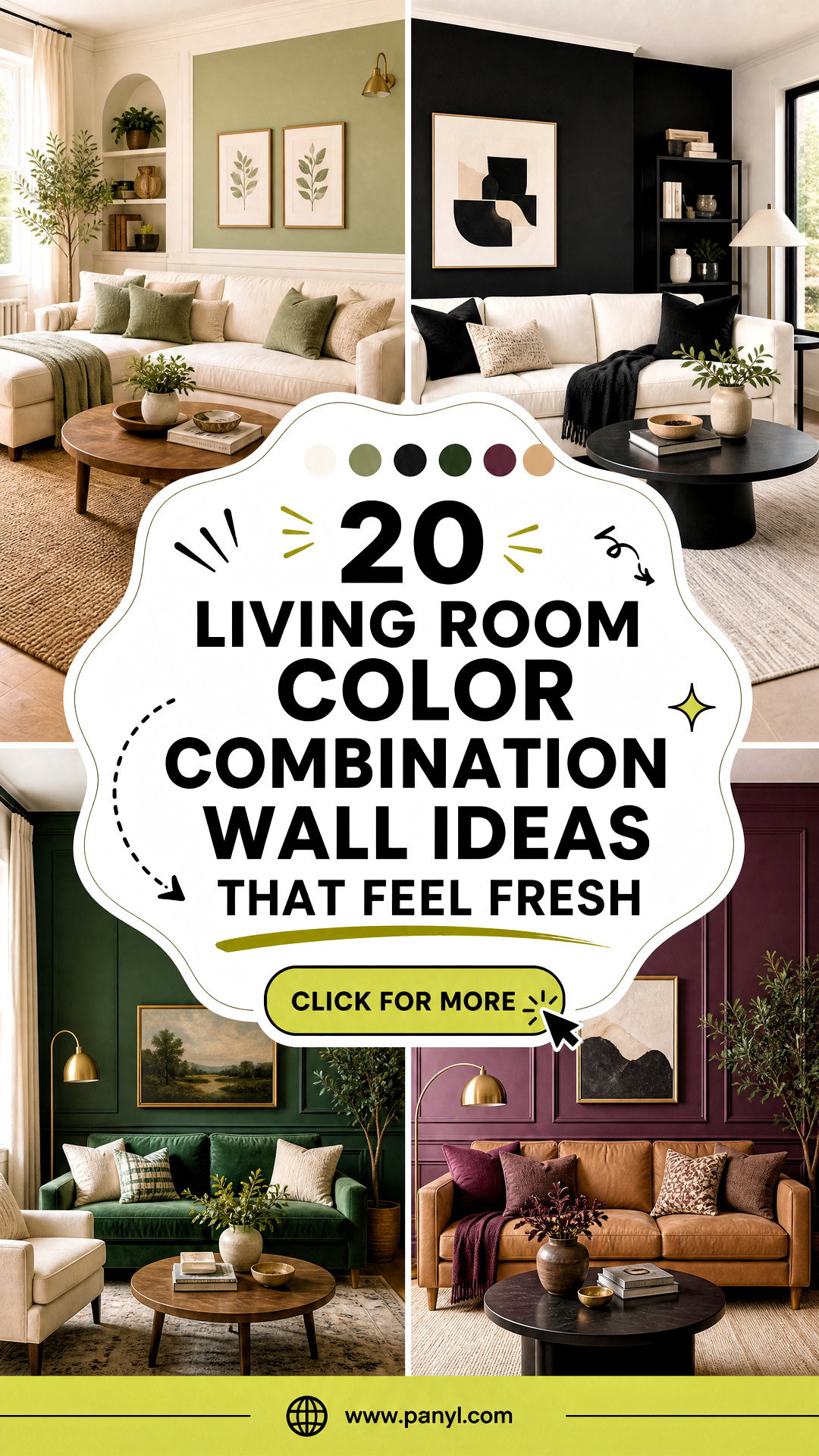 20 Living Room Color Combination Wall Ideas That Feel Fresh - 20 Living Room Color Combination Wall Ideas That Feel Fresh