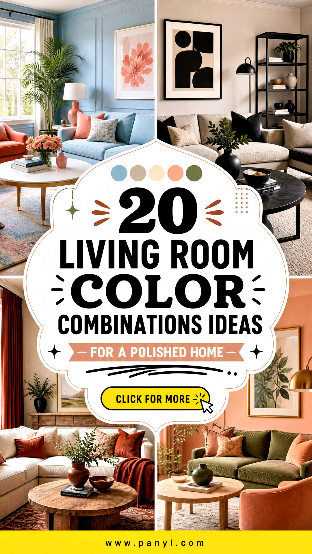 20 Living Room Color Combinations Ideas for a Polished Home - 20 Living Room Color Combinations Ideas for a Polished Home