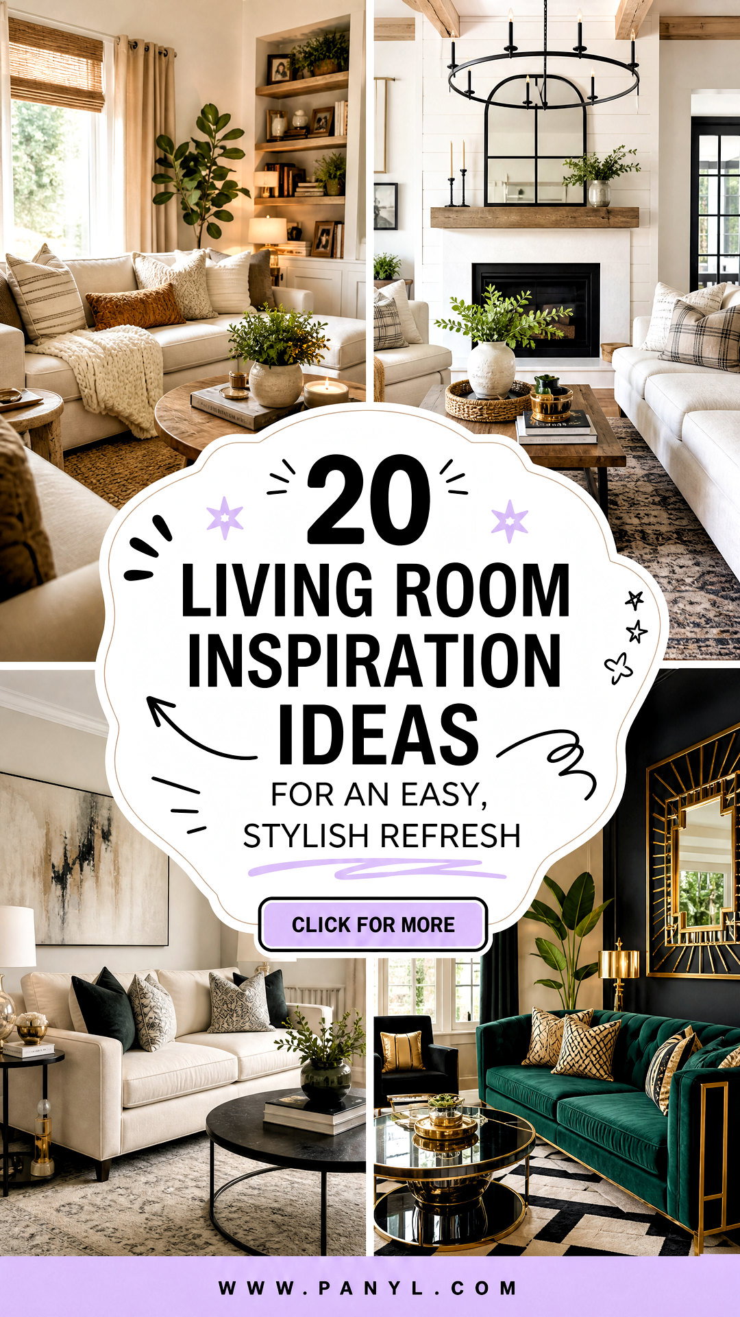 20 Living Room Inspiration Ideas for an Easy Stylish Refresh - 20 Living Room Inspiration Ideas for an Easy, Stylish Refresh