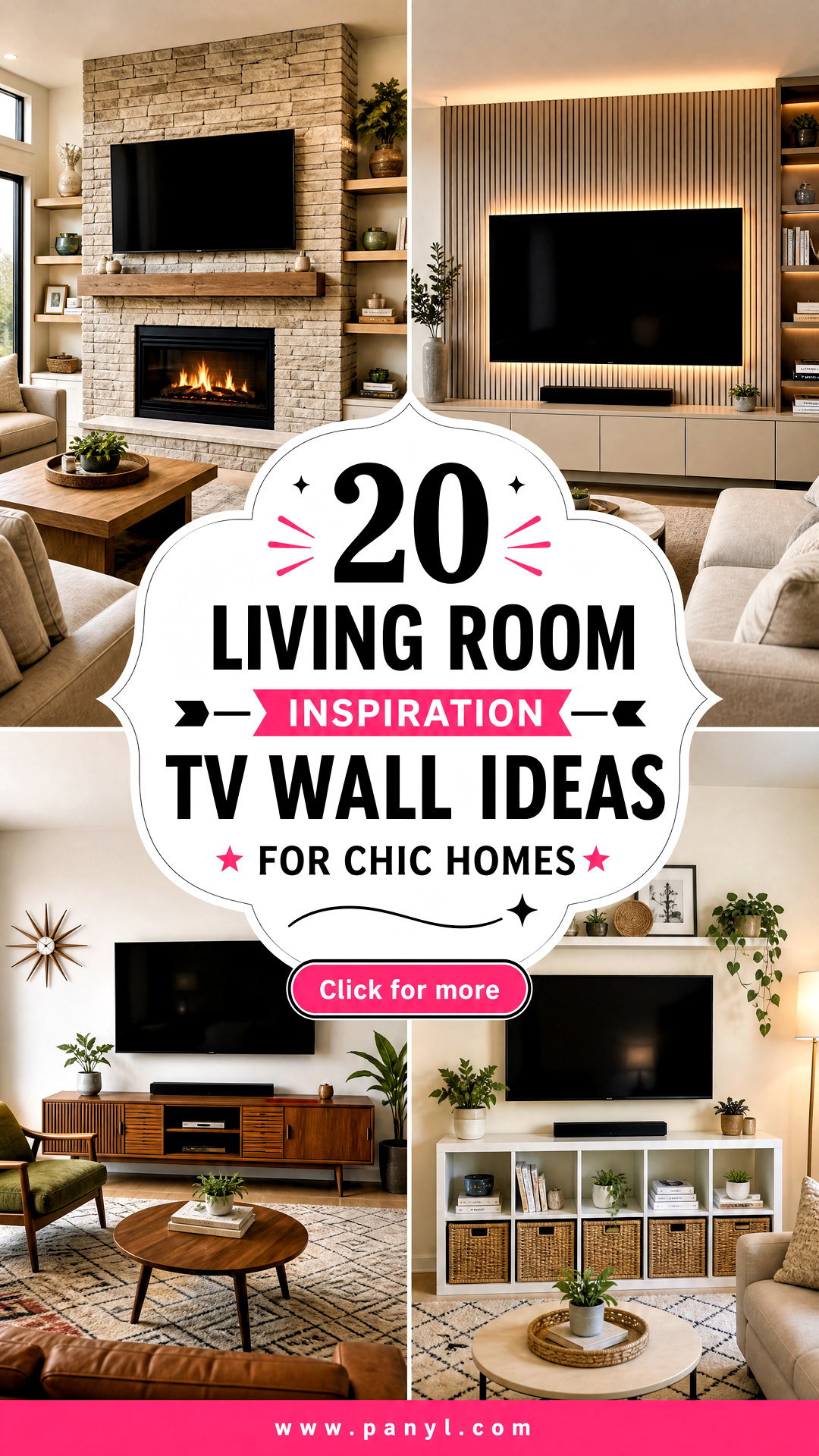 20 Living Room Inspiration TV Wall Ideas for Chic Homes - 20 Living Room Inspiration TV Wall Ideas for Chic Homes
