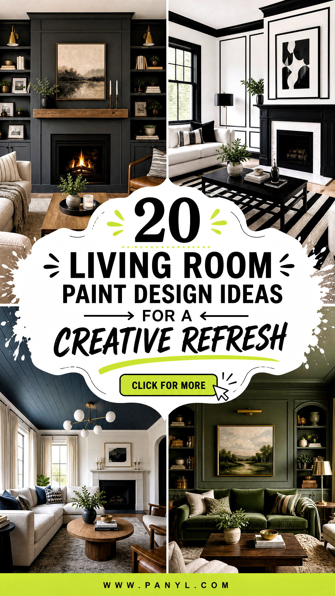 20 Living Room Paint Design Ideas for a Creative Refresh - 20 Living Room Paint Design Ideas for a Creative Refresh