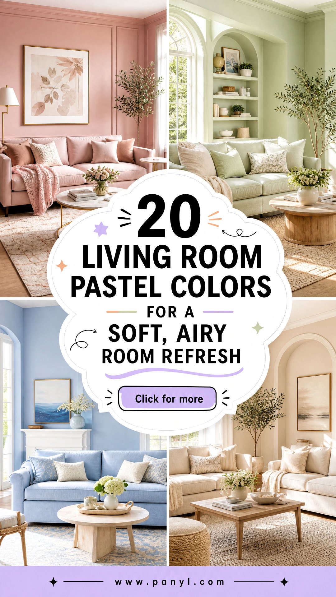 20 Living Room Pastel Colors for a Soft Airy Room Refresh - 20 Living Room Pastel Colors for a Soft, Airy Room Refresh
