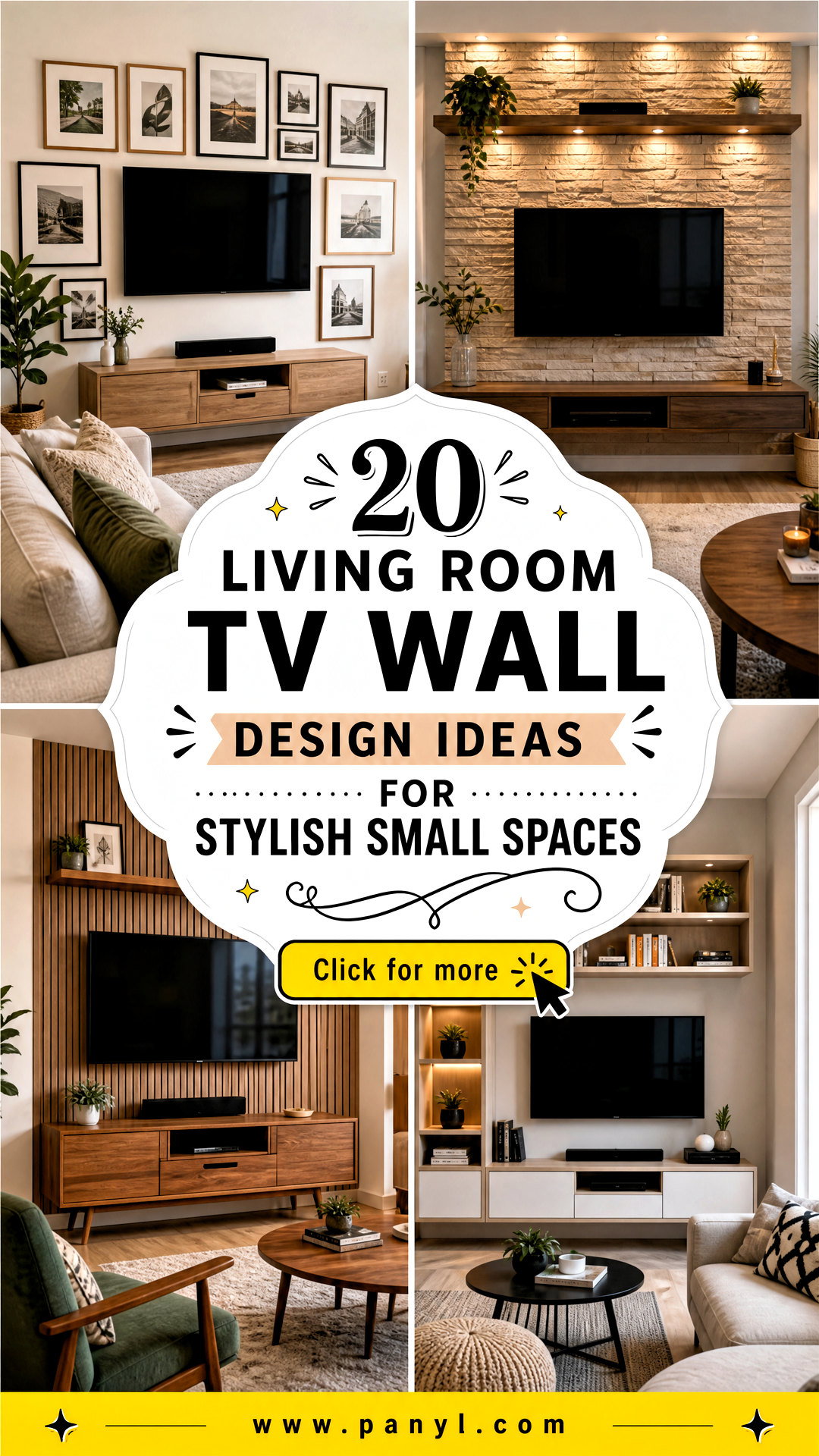 20 Living Room TV Wall Design Ideas for Stylish Small Spaces - 20 Living Room TV Wall Design Ideas for Stylish Small Spaces