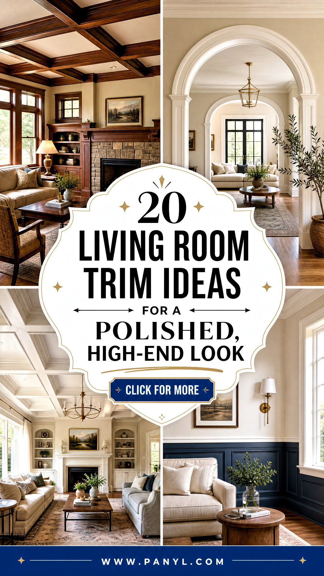20 Living Room Trim Ideas for a Polished High-End Look - 20 Living Room Trim Ideas for a Polished, High-End Look