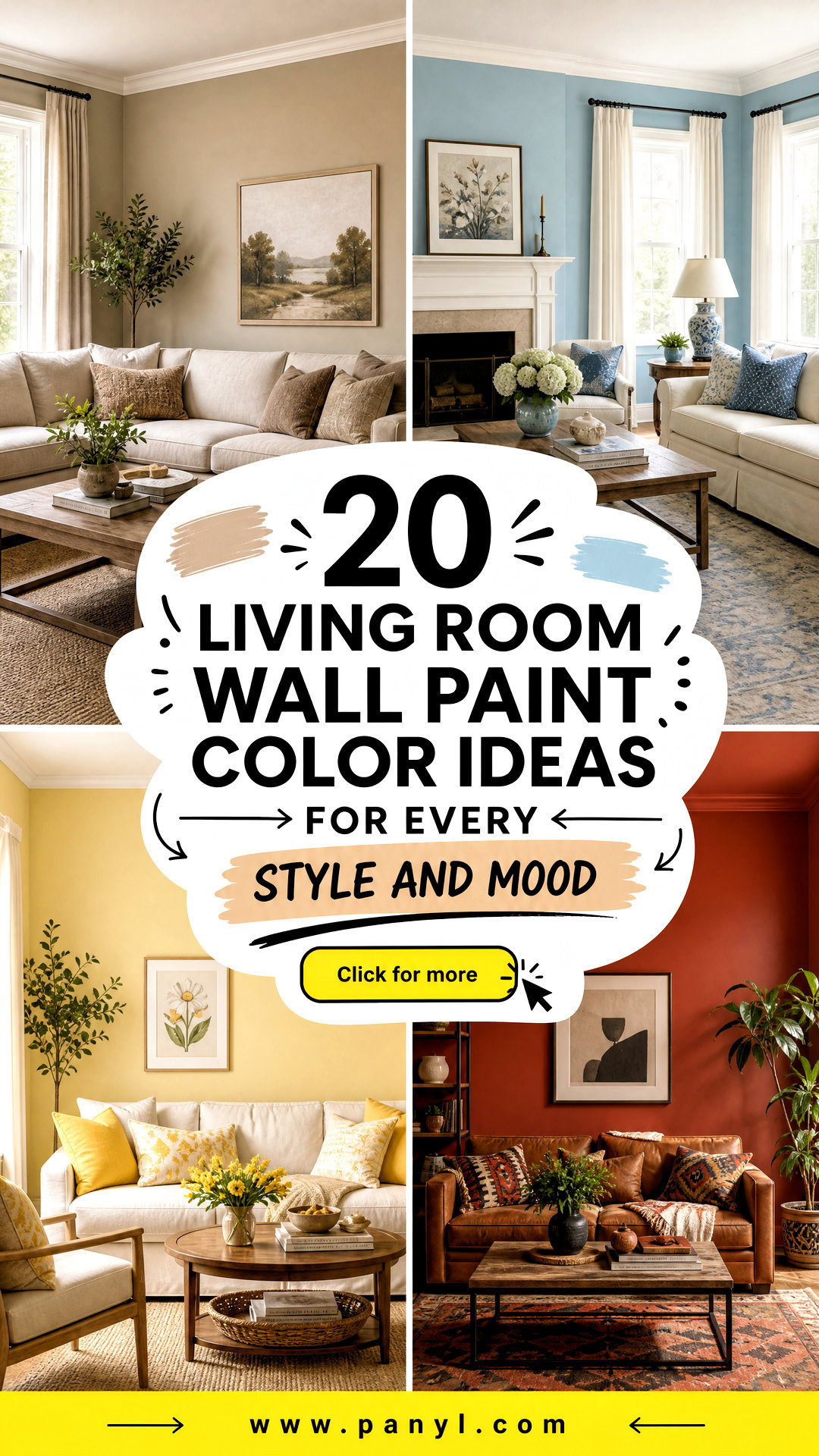 20 Living Room Wall Paint Color Ideas for Every Style and Mood - 20 Living Room Wall Paint Color Ideas for Every Style and Mood