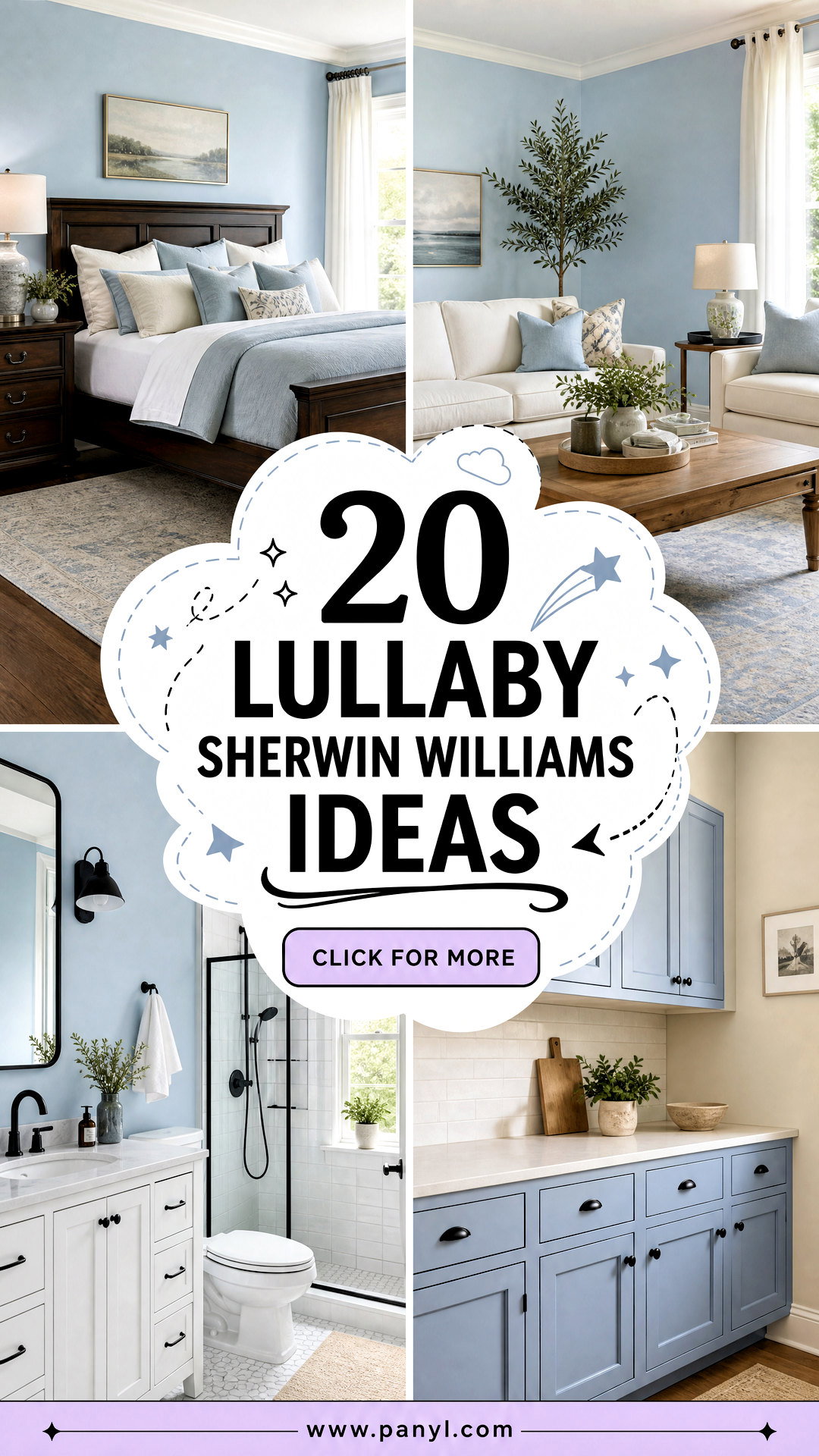20 Lullaby Sherwin Williams Ideas for Dreamy Restful Rooms - 20 Lullaby Sherwin Williams Ideas for Dreamy, Restful Rooms
