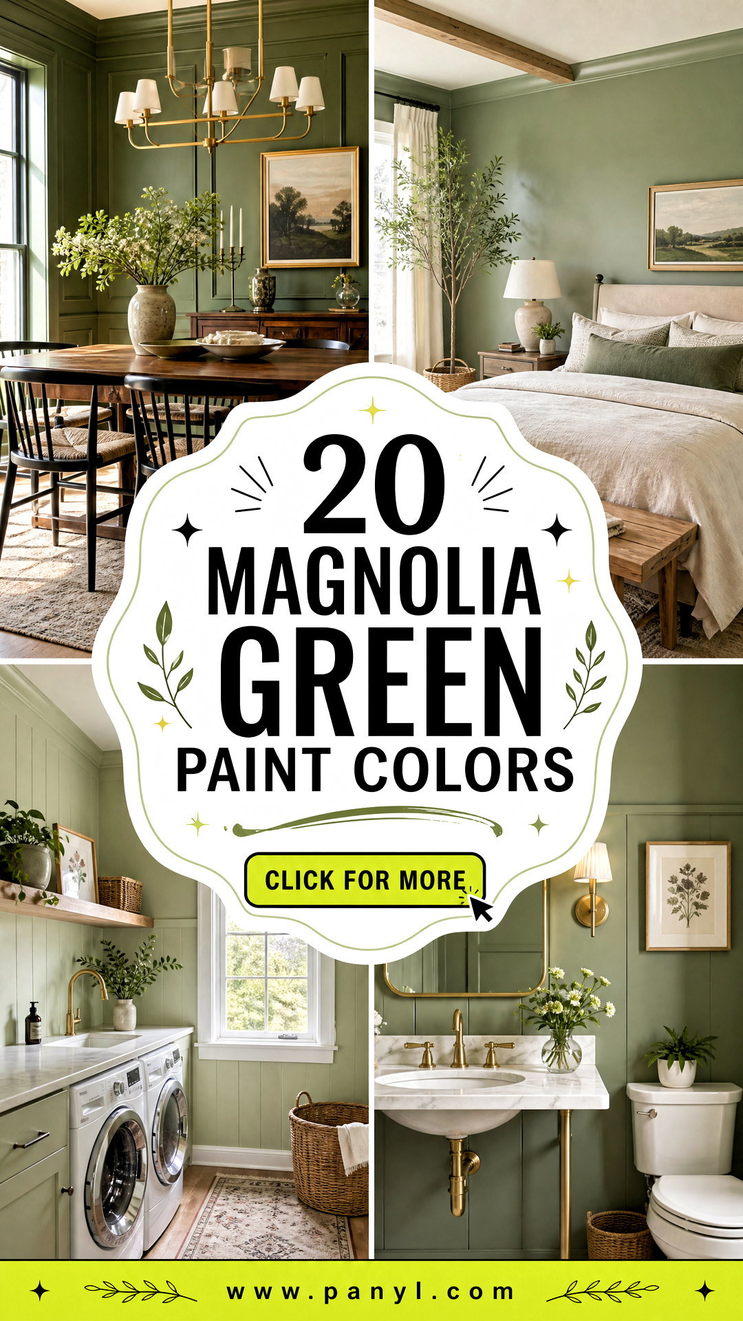 20 Magnolia Green Paint Colors for Fresh Nature-Inspired Rooms - 20 Magnolia Green Paint Colors for Fresh, Nature-Inspired Rooms