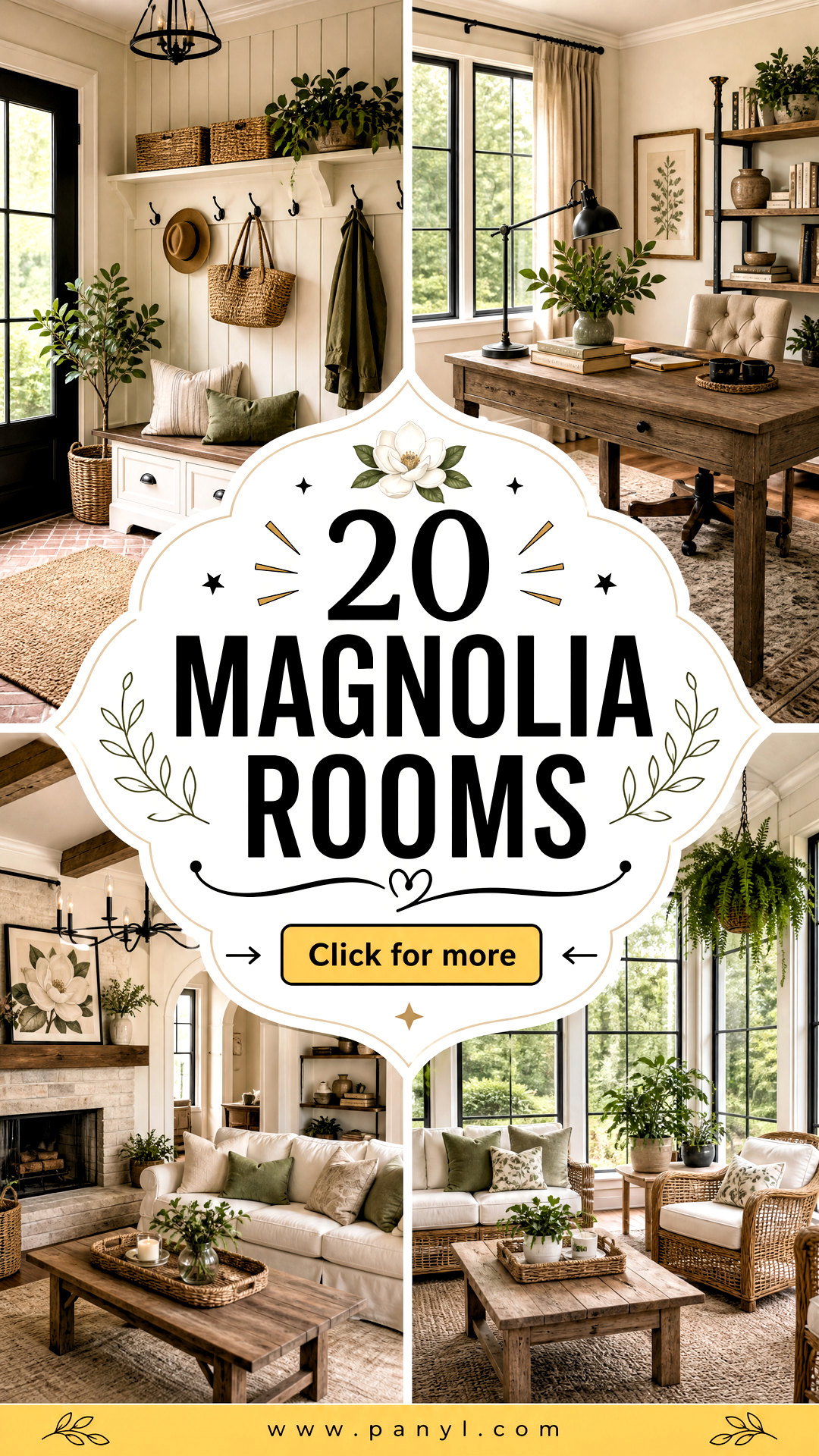 20 Magnolia Rooms Inspired by Cozy Timeless Southern Style - 20 Magnolia Rooms Inspired by Cozy, Timeless Southern Style