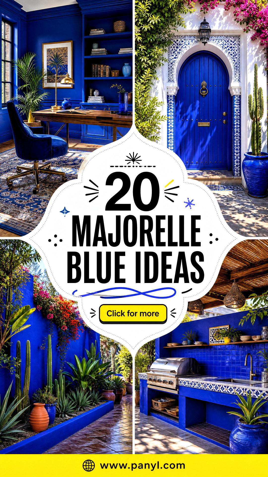 20 Majorelle Blue Ideas for Vibrant Artful Interior Style - 20 Majorelle Blue Ideas for Vibrant, Artful Interior Style
