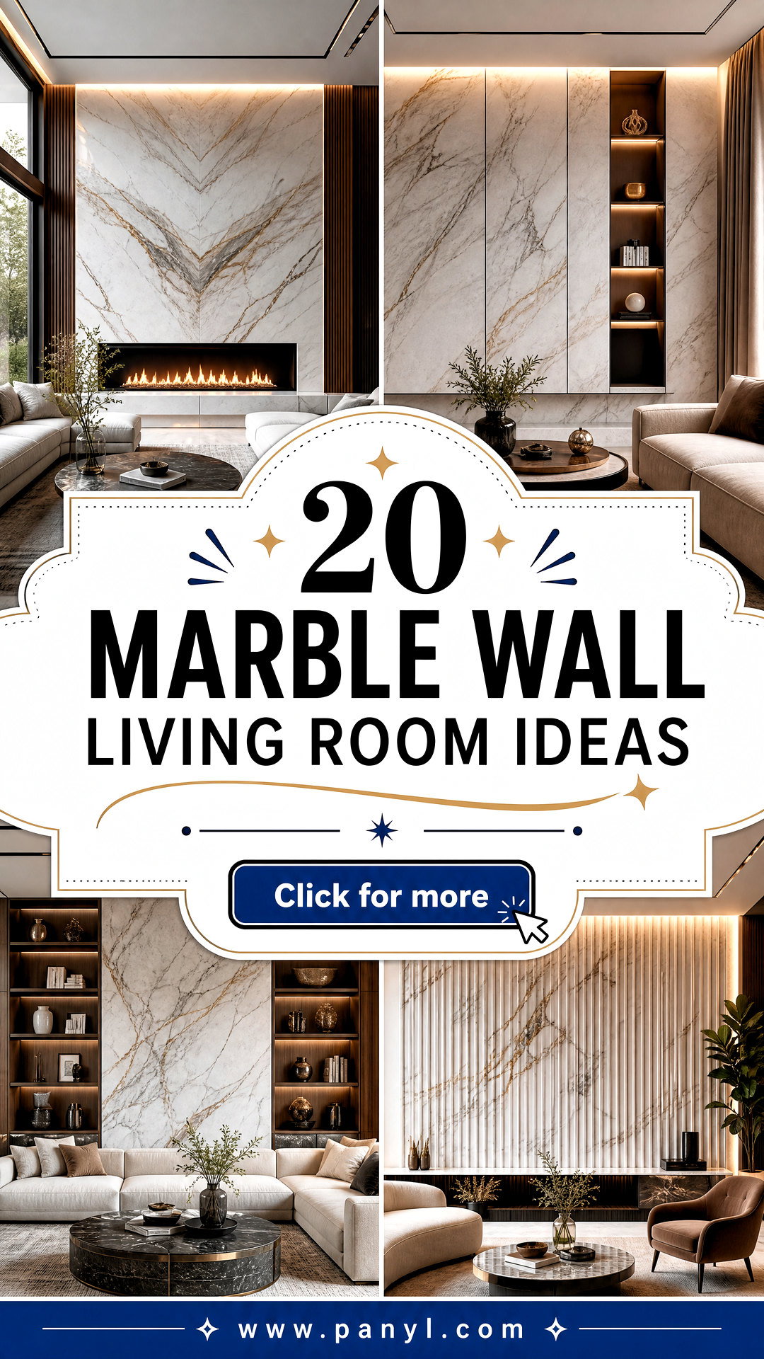 20 Marble Wall Living Room Ideas for a Timeless Luxurious Look - 20 Marble Wall Living Room Ideas for a Timeless, Luxurious Look