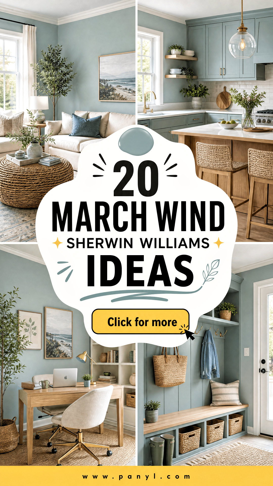 20 March Wind Sherwin Williams Ideas for Calm Serene Spaces - 20 March Wind Sherwin Williams Ideas for Calm, Serene Spaces