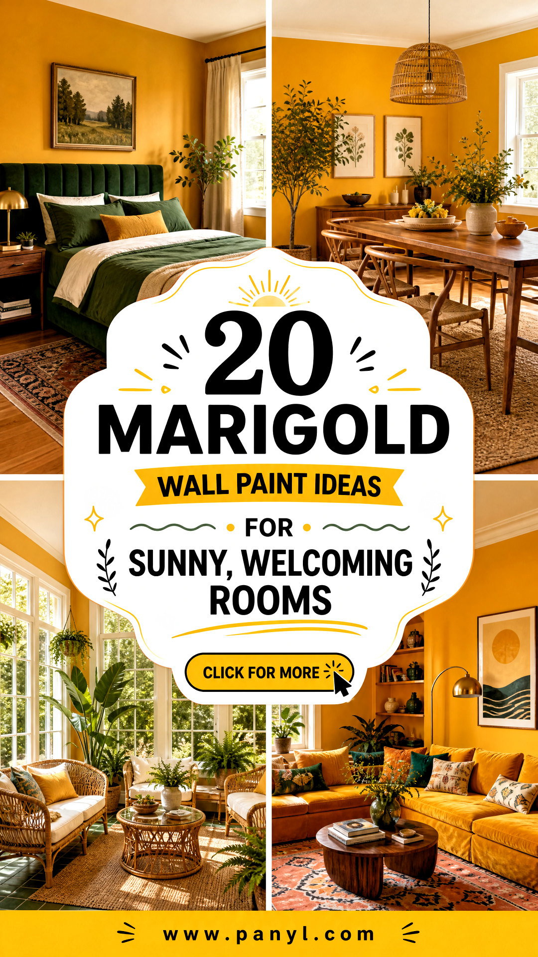 20 Marigold Wall Paint Ideas for Sunny Welcoming Rooms - 20 Marigold Wall Paint Ideas for Sunny, Welcoming Rooms