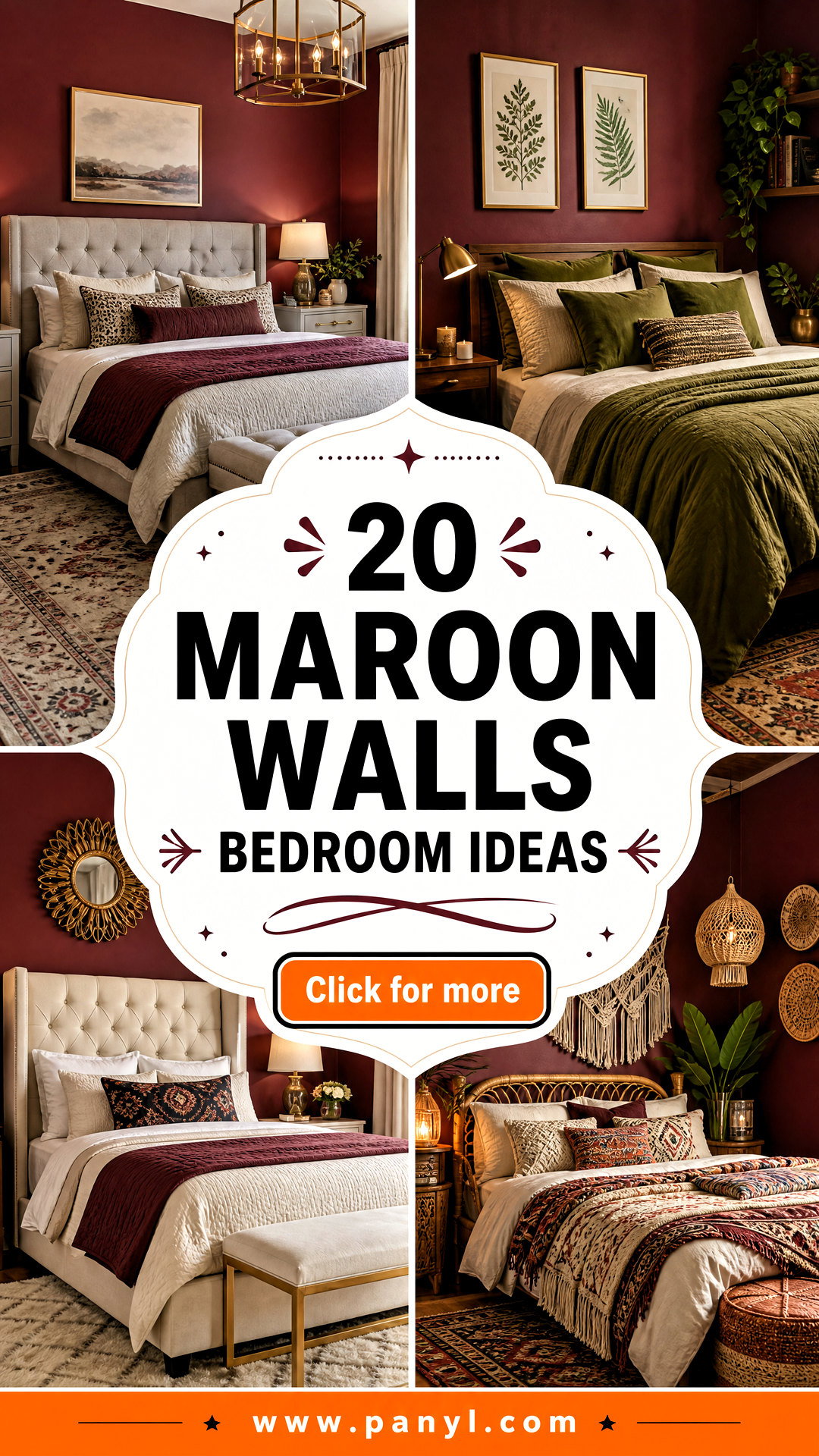 20 Maroon Walls Bedroom Ideas for a Rich Cozy Retreats - 20 Maroon Walls Bedroom Ideas for a Rich, Cozy Retreats