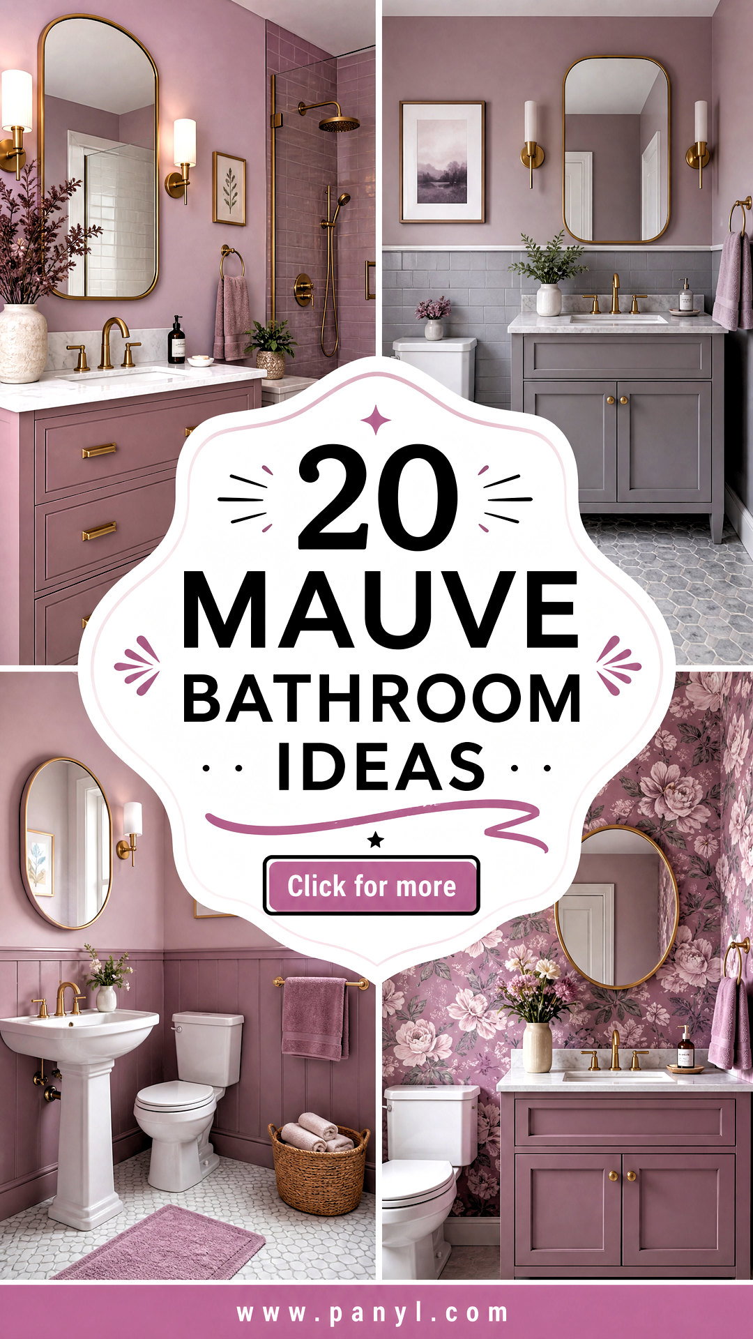 20 Mauve Bathroom Ideas for Your Serene Spa-Like Makeover - 20 Mauve Bathroom Ideas for Your Serene, Spa-Like Makeover