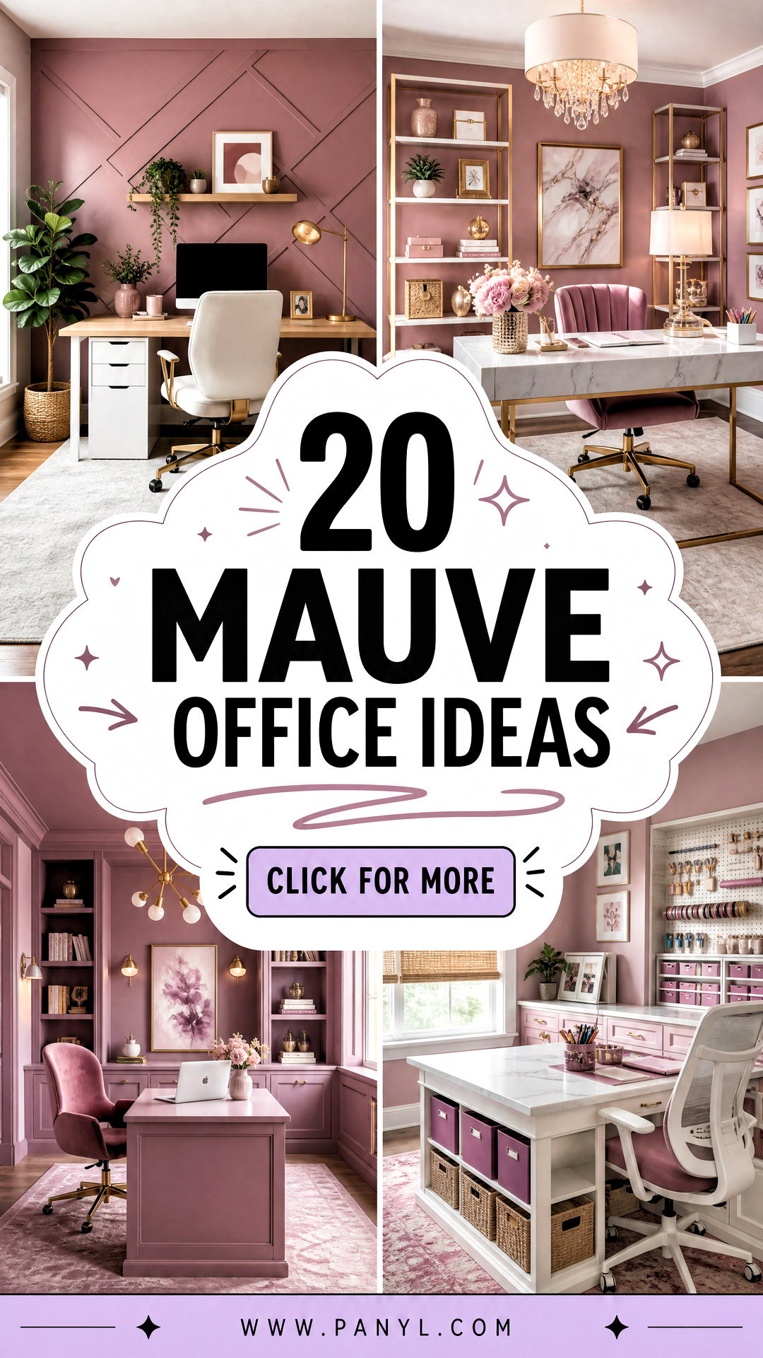 20 Mauve Office Ideas for a Calm Stylish Workspace Refresh - 20 Mauve Office Ideas for a Calm, Stylish Workspace Refresh