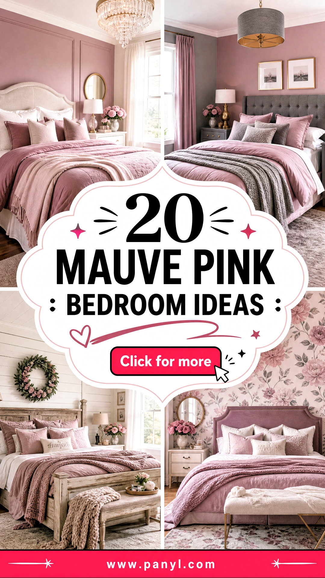 20 Mauve Pink Bedroom Ideas for a Soft Romantic Retreat - 20 Mauve Pink Bedroom Ideas for a Soft, Romantic Retreat