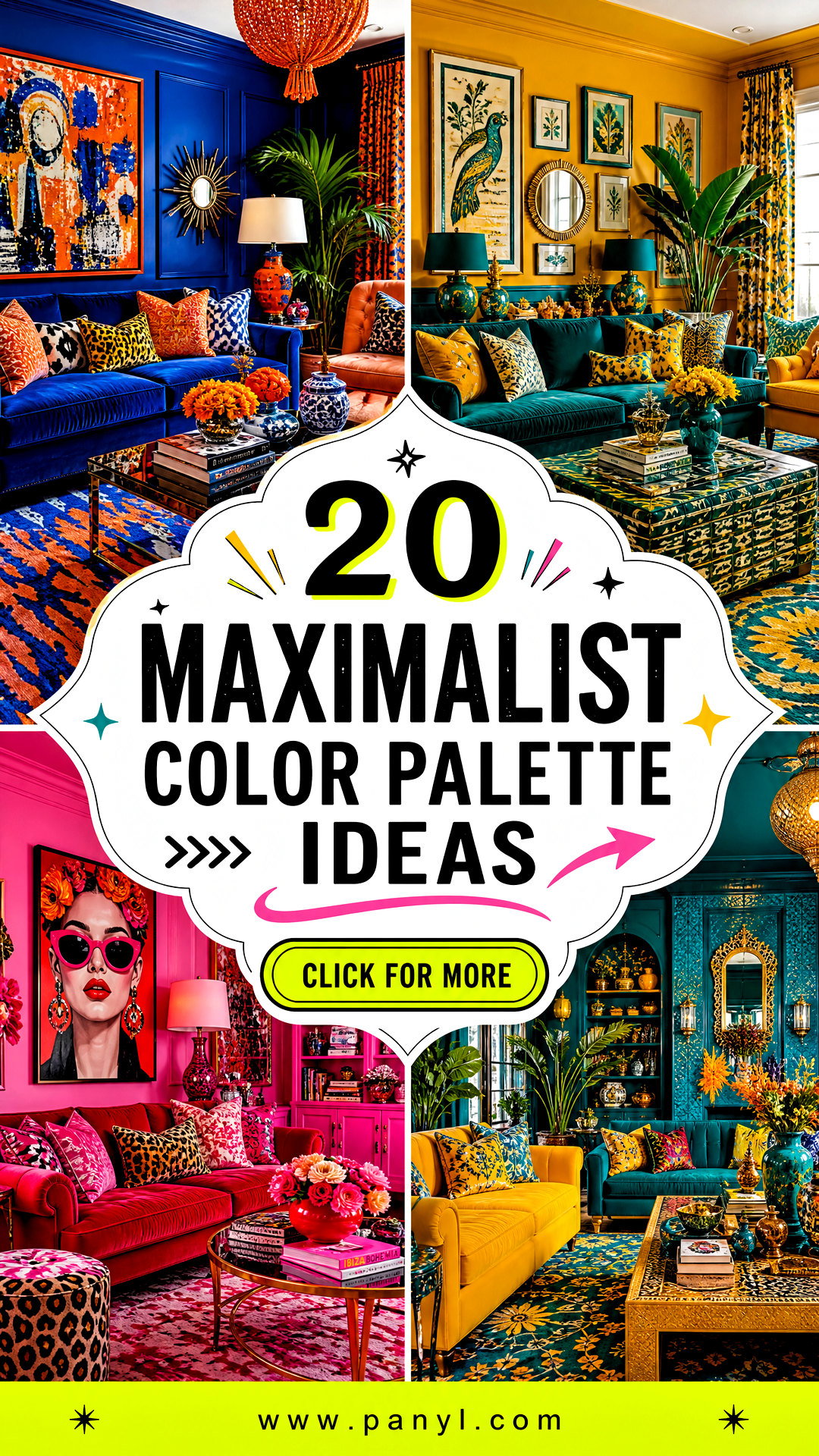 20 Maximalist Color Palette Ideas for Fearless Vibrant Homes - 20 Maximalist Color Palette Ideas for Fearless, Vibrant Homes