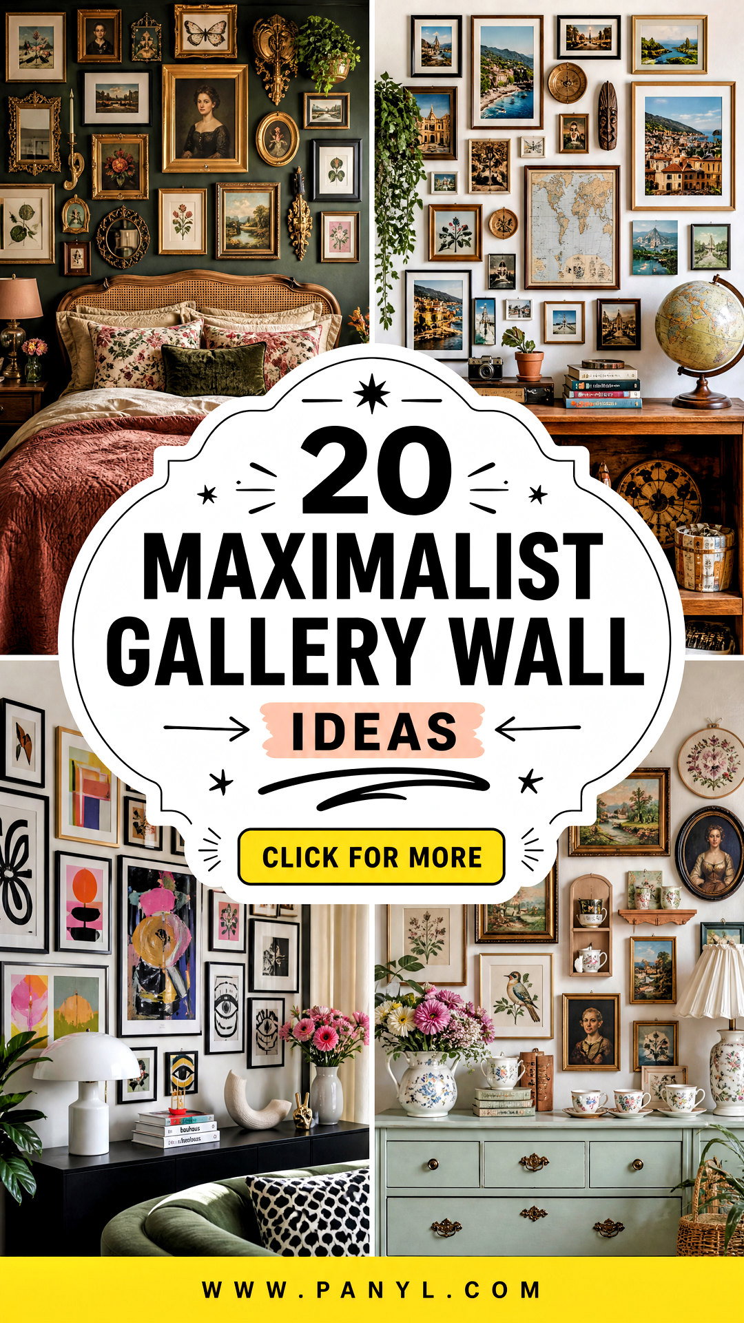 20 Maximalist Gallery Wall Ideas for Creative Art-Loving Homes - 20 Maximalist Gallery Wall Ideas for Creative, Art-Loving Homes