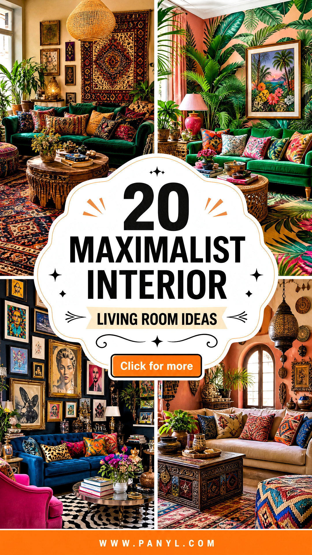 20 Maximalist Interior Living Room Ideas With Wow Factor - 20 Maximalist Interior Living Room Ideas With Wow Factor