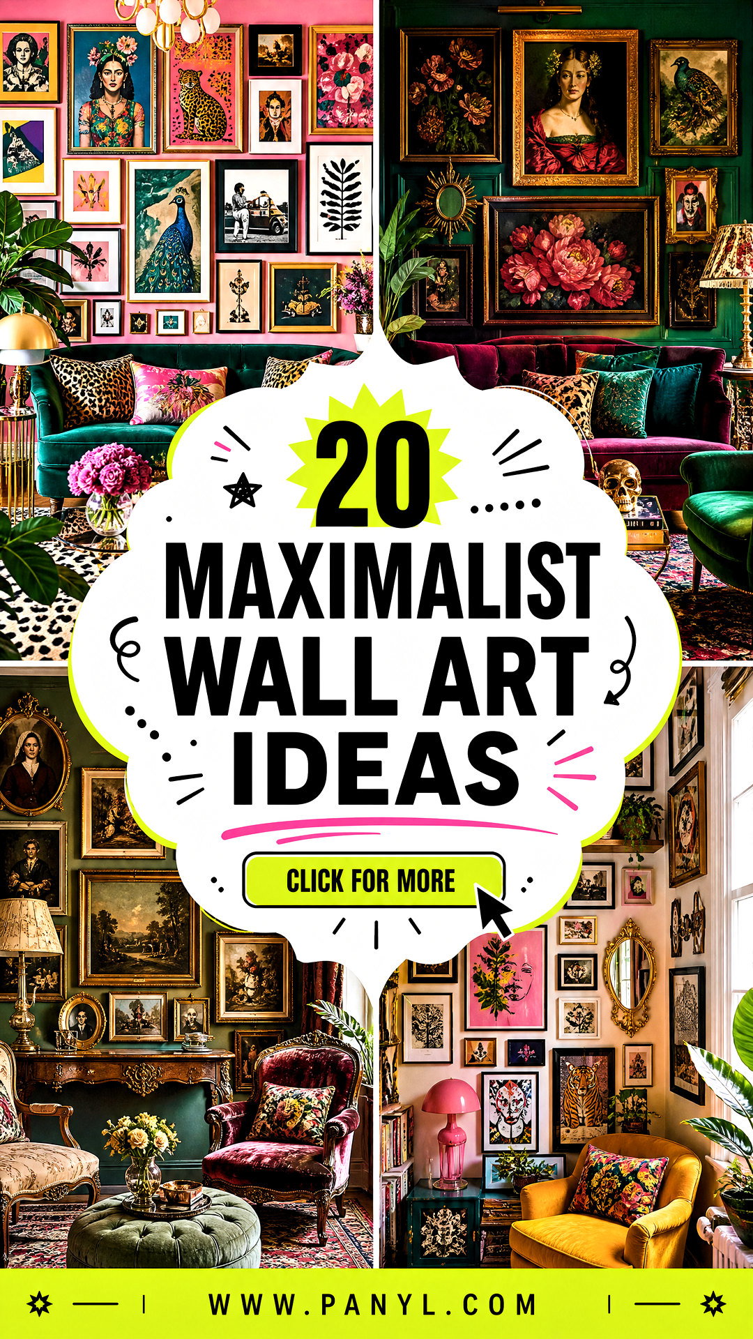 20 Maximalist Wall Art Ideas for Bold Joyful Interiors - 20 Maximalist Wall Art Ideas for Bold, Joyful Interiors