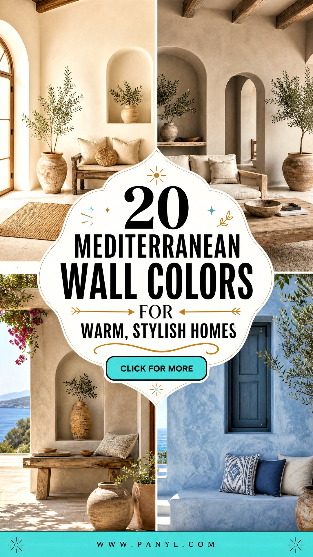 20 Mediterranean Wall Colors for Warm Stylish Homes - 20 Mediterranean Wall Colors for Warm, Stylish Homes