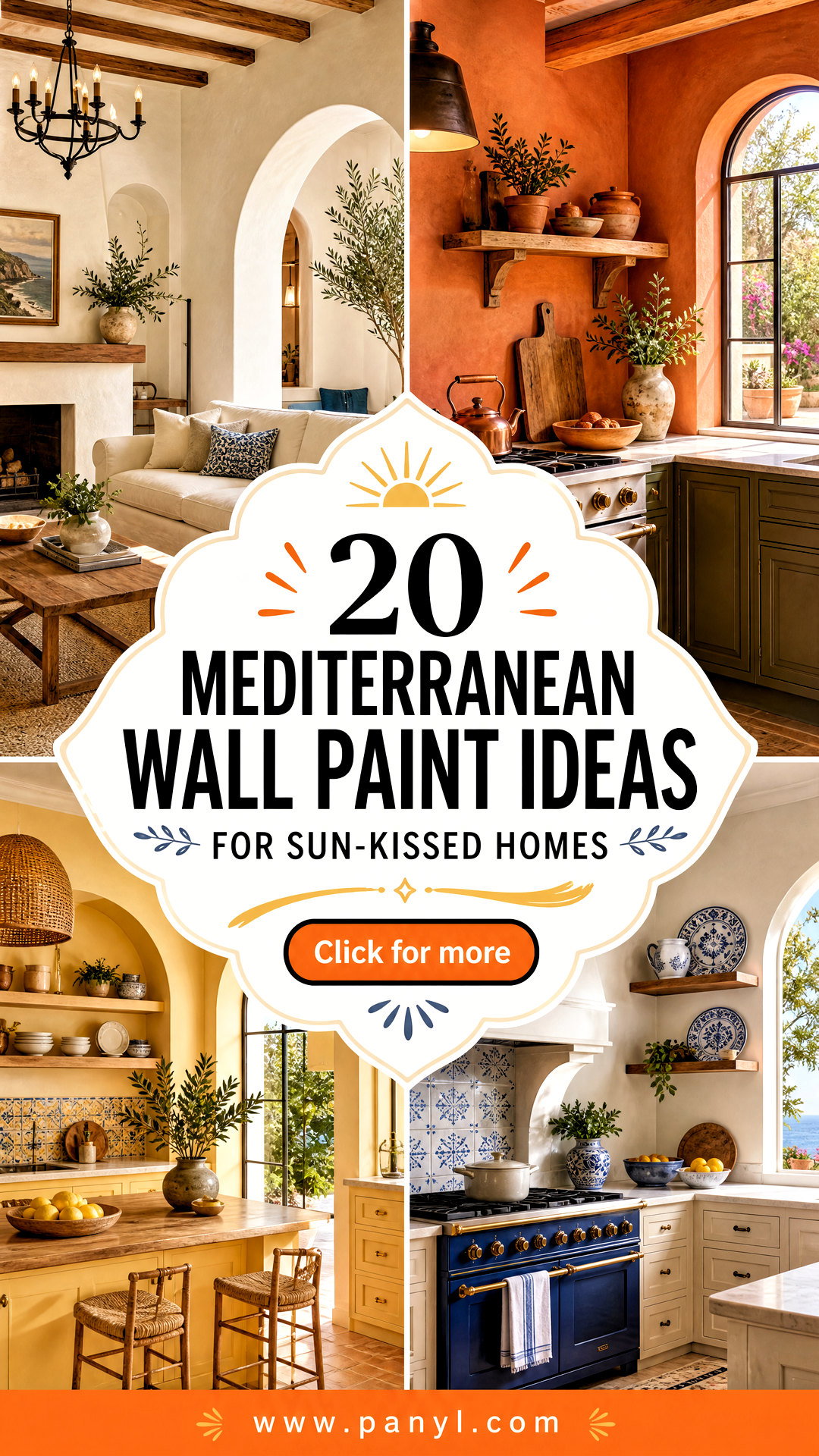 20 Mediterranean Wall Paint Ideas for Sun-Kissed Homes - 20 Mediterranean Wall Paint Ideas for Sun-Kissed Homes