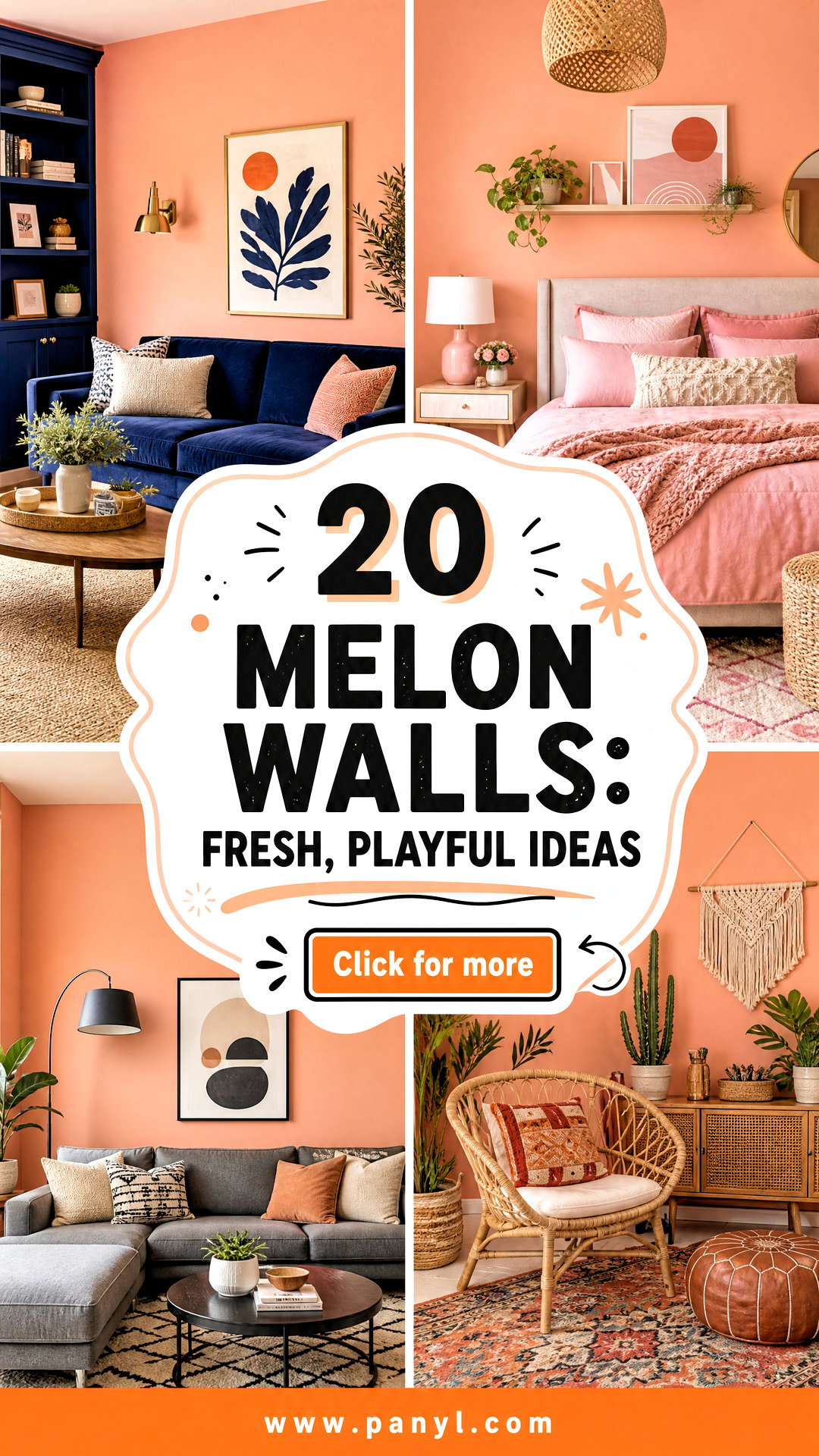 20 Melon Walls Fresh Playful Ideas for Stylish Modern Rooms - 20 Melon Walls: Fresh, Playful Ideas for Stylish Modern Rooms