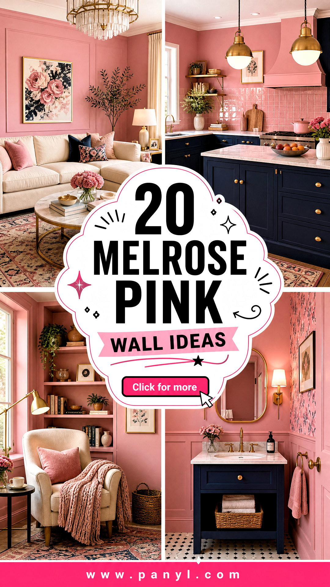 20 Melrose Pink Wall Ideas for Soft Romantic Interiors - 20 Melrose Pink Wall Ideas for Soft, Romantic Interiors