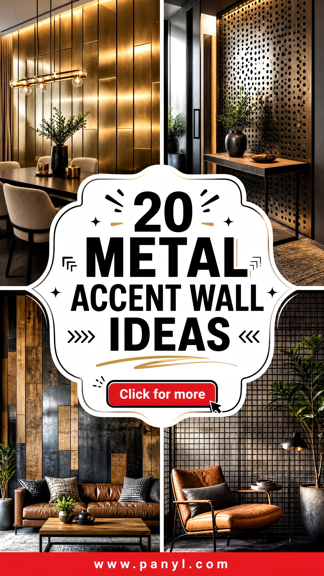 20 Metal Accent Wall Ideas for Bold Contemporary Spaces - 20 Metal Accent Wall Ideas for Bold, Contemporary Spaces