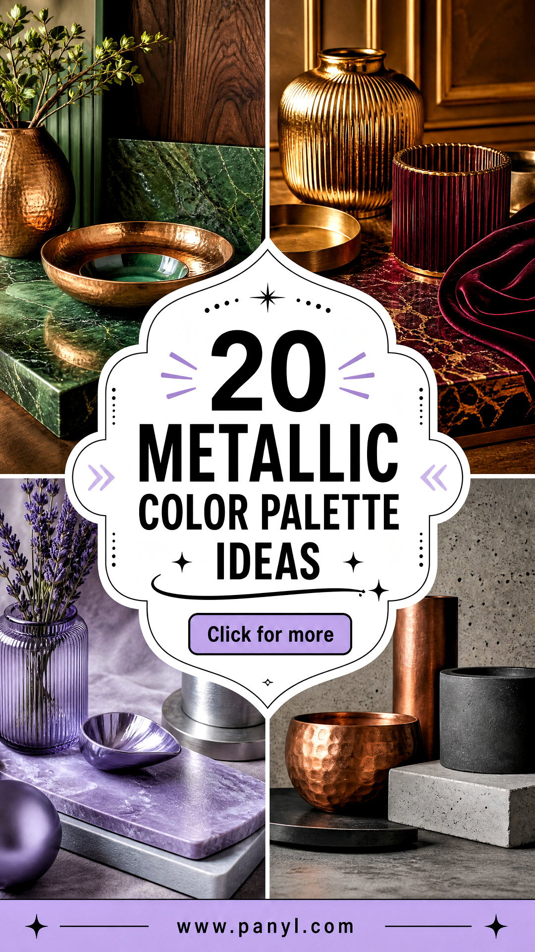 20 Metallic Color Palette Ideas for Luxe Modern Designs - 20 Metallic Color Palette Ideas for Luxe, Modern Designs