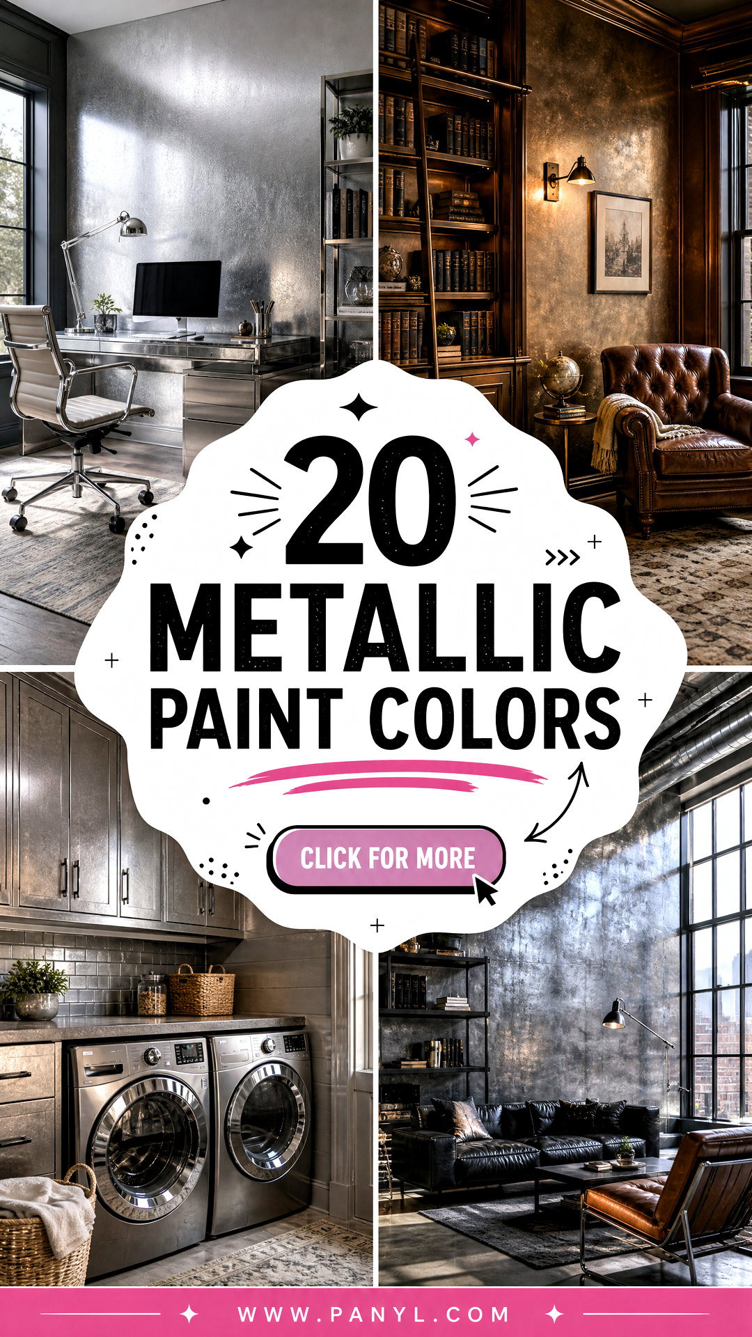 20 Metallic Paint Colors for Bold Modern Rooms That Shine - 20 Metallic Paint Colors for Bold, Modern Rooms That Shine
