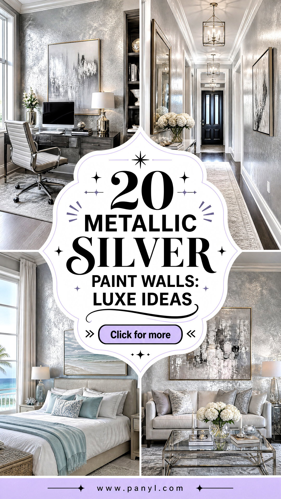 20 Metallic Silver Paint Walls Luxe Ideas for Modern Interiors - 20 Metallic Silver Paint Walls: Luxe Ideas for Modern Interiors