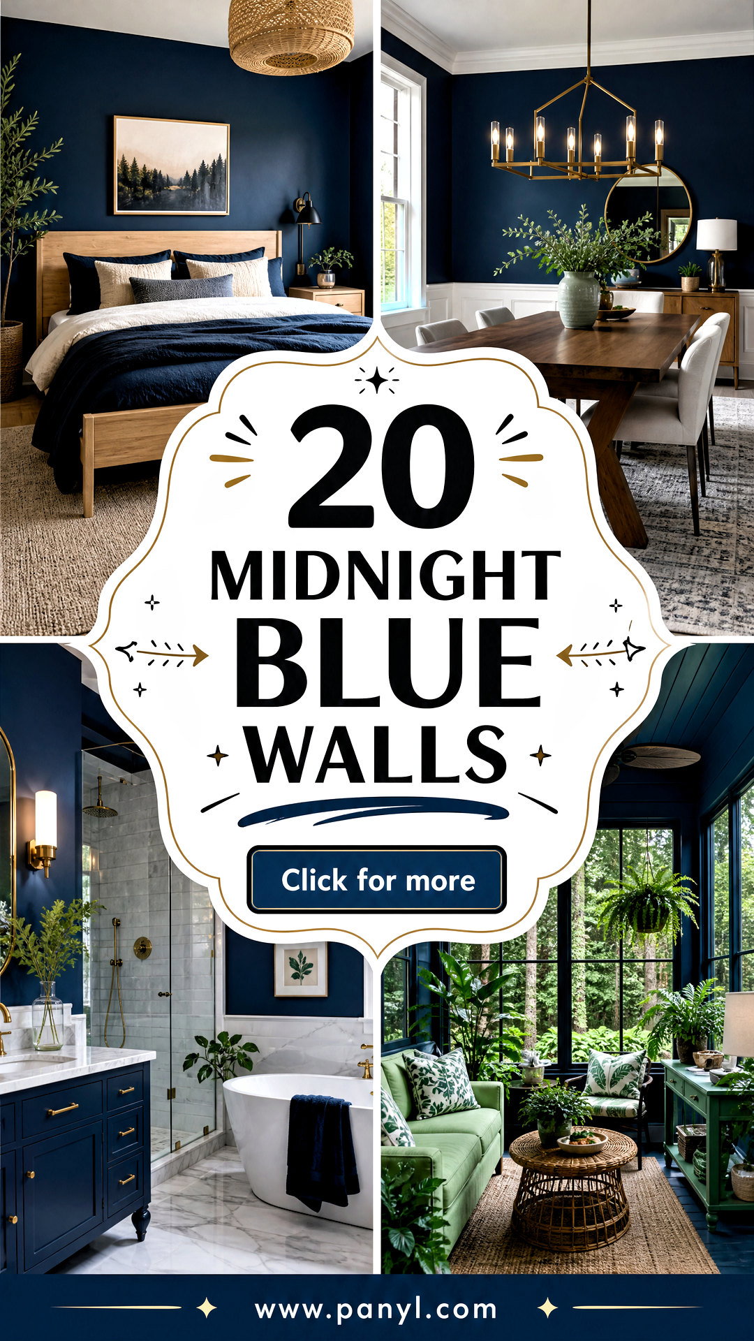 20 Midnight Blue Walls for a Bold and Sophisticated Home - 20 Midnight Blue Walls for a Bold and Sophisticated Home