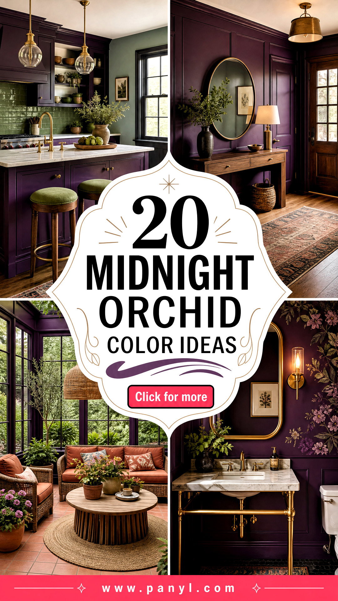20 Midnight Orchid Color Ideas Rich Hues for Elegant Rooms - 20 Midnight Orchid Color Ideas: Rich Hues for Elegant Rooms