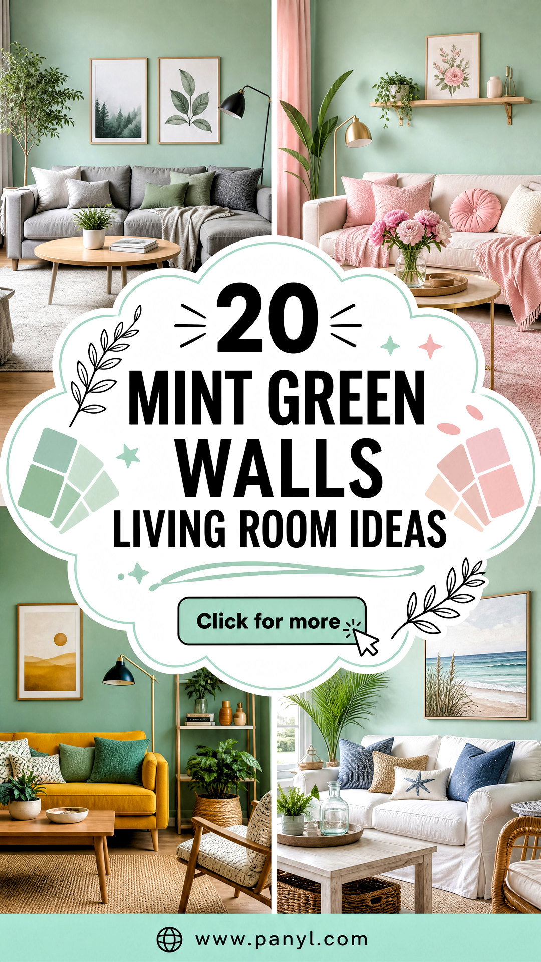 20 Mint Green Walls Living Room Ideas for a Fresh Retreat - 20 Mint Green Walls Living Room Ideas for a Fresh Retreat