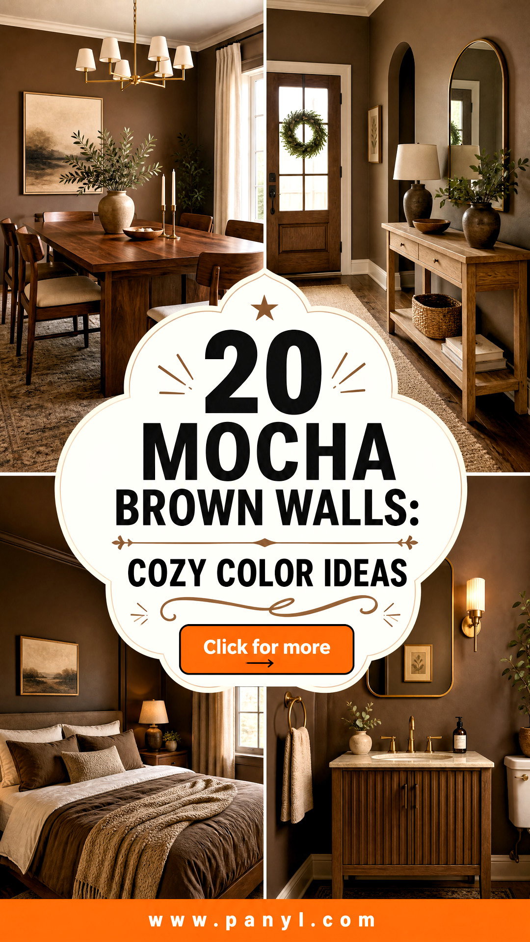 20 Mocha Brown Walls Cozy Color Ideas for Warm Inviting Rooms - 20 Mocha Brown Walls: Cozy Color Ideas for Warm, Inviting Rooms