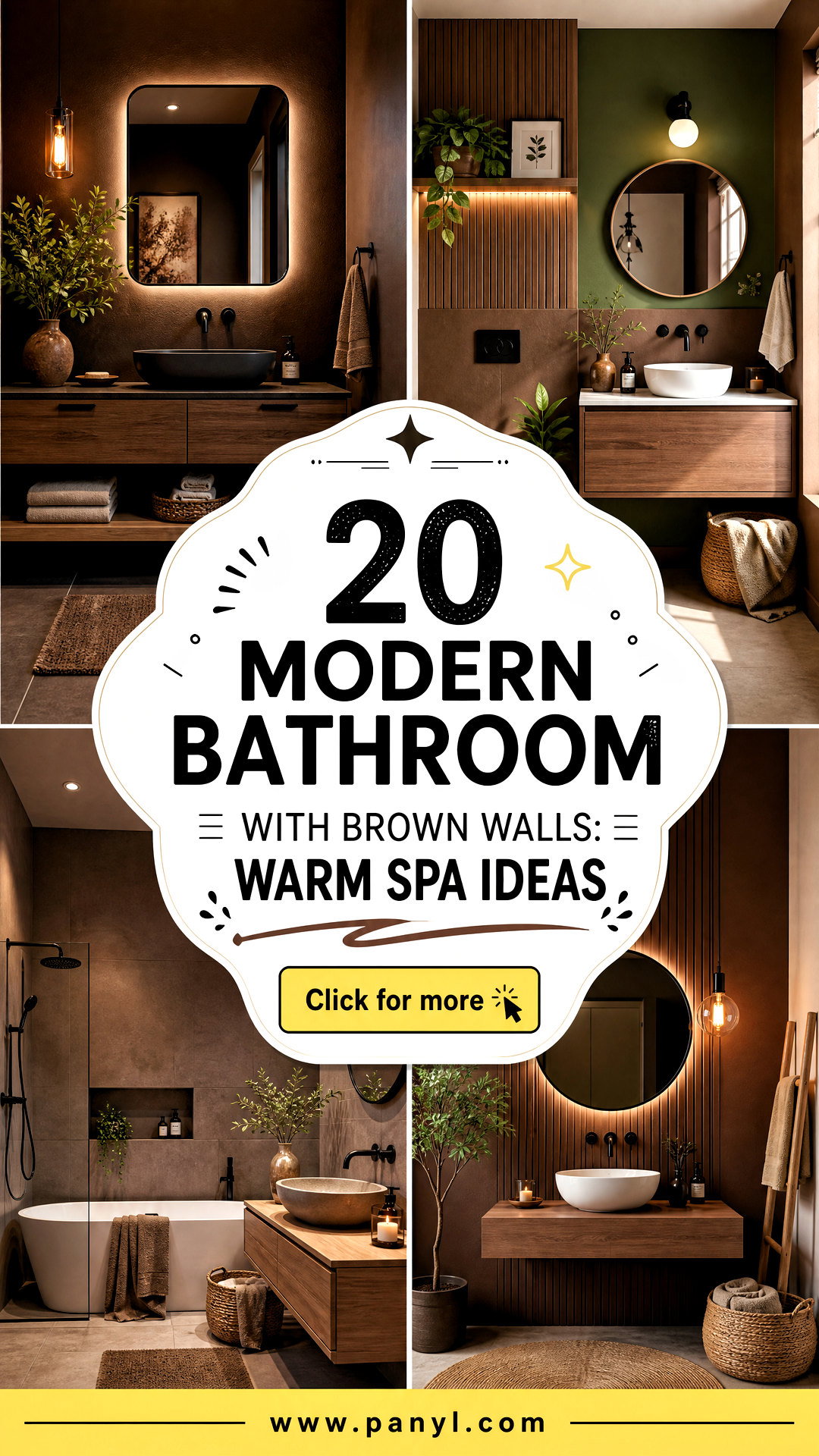 20 Modern Bathroom With Brown Walls Warm Spa Ideas for Any Home - 20 Modern Bathroom With Brown Walls: Warm Spa Ideas for Any Home