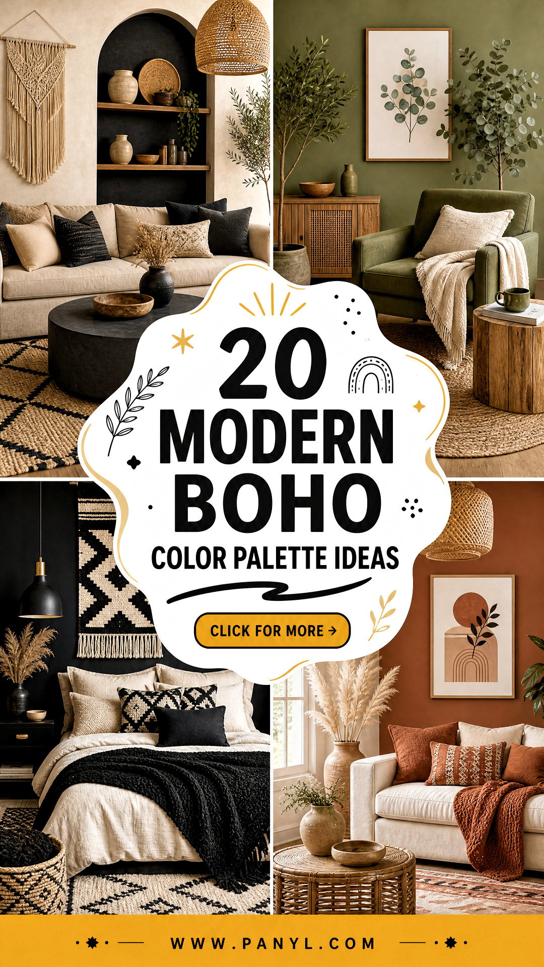 20 Modern Boho Color Palette Ideas for a Soulful Stylish Home - 20 Modern Boho Color Palette Ideas for a Soulful, Stylish Home