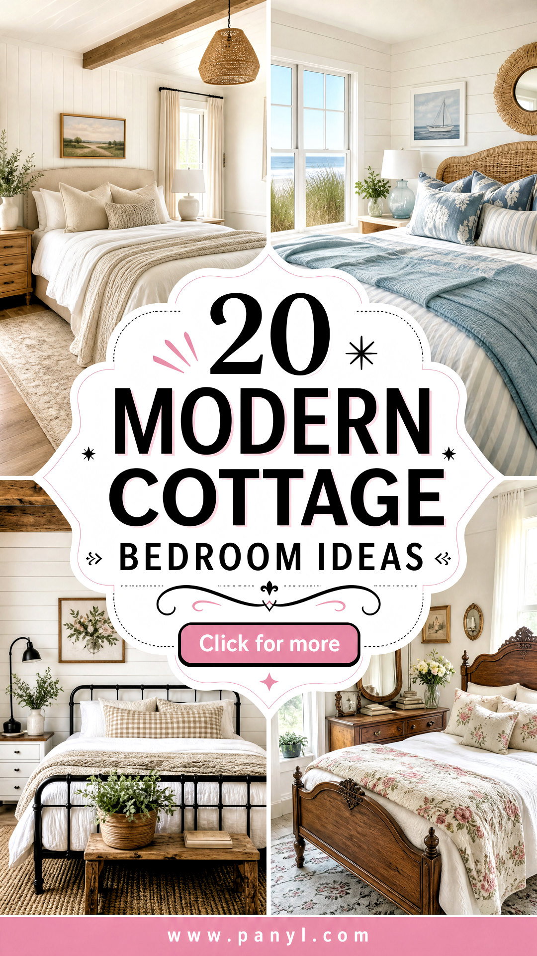 20 Modern Cottage Bedroom Ideas for a Cozy Serene Retreat - 20 Modern Cottage Bedroom Ideas for a Cozy, Serene Retreat