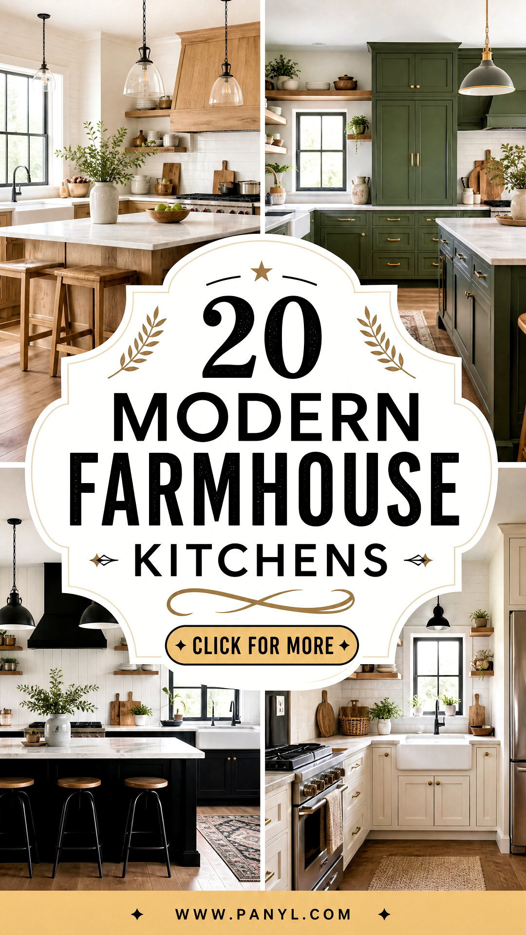 20 Modern Farmhouse Kitchens With Warm Timeless Design Style - 20 Modern Farmhouse Kitchens With Warm, Timeless Design Style