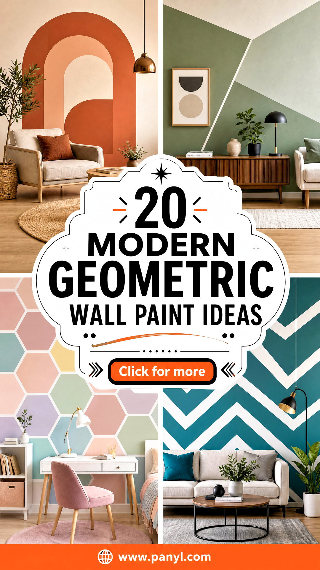20 Modern Geometric Wall Paint Ideas Bold Looks for Any Room - 20 Modern Geometric Wall Paint Ideas: Bold Looks for Any Room