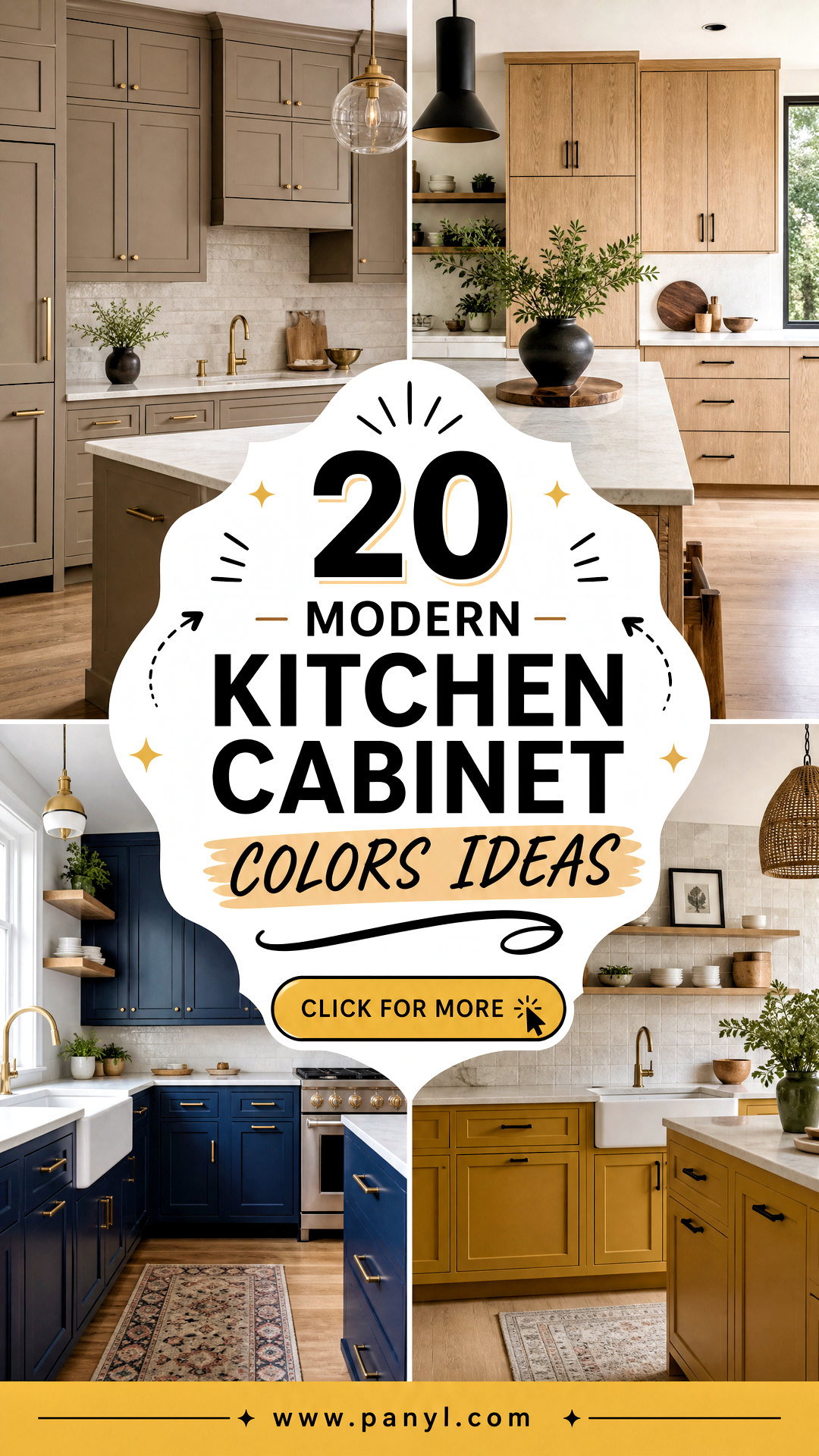 20 Modern Kitchen Cabinet Colors for a Fresh Luxe Look - 20 Modern Kitchen Cabinet Colors for a Fresh, Luxe Look