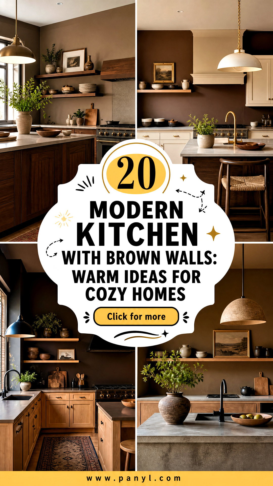 20 Modern Kitchen With Brown Walls Warm Ideas for Cozy Homes - 20 Modern Kitchen With Brown Walls: Warm Ideas for Cozy Homes