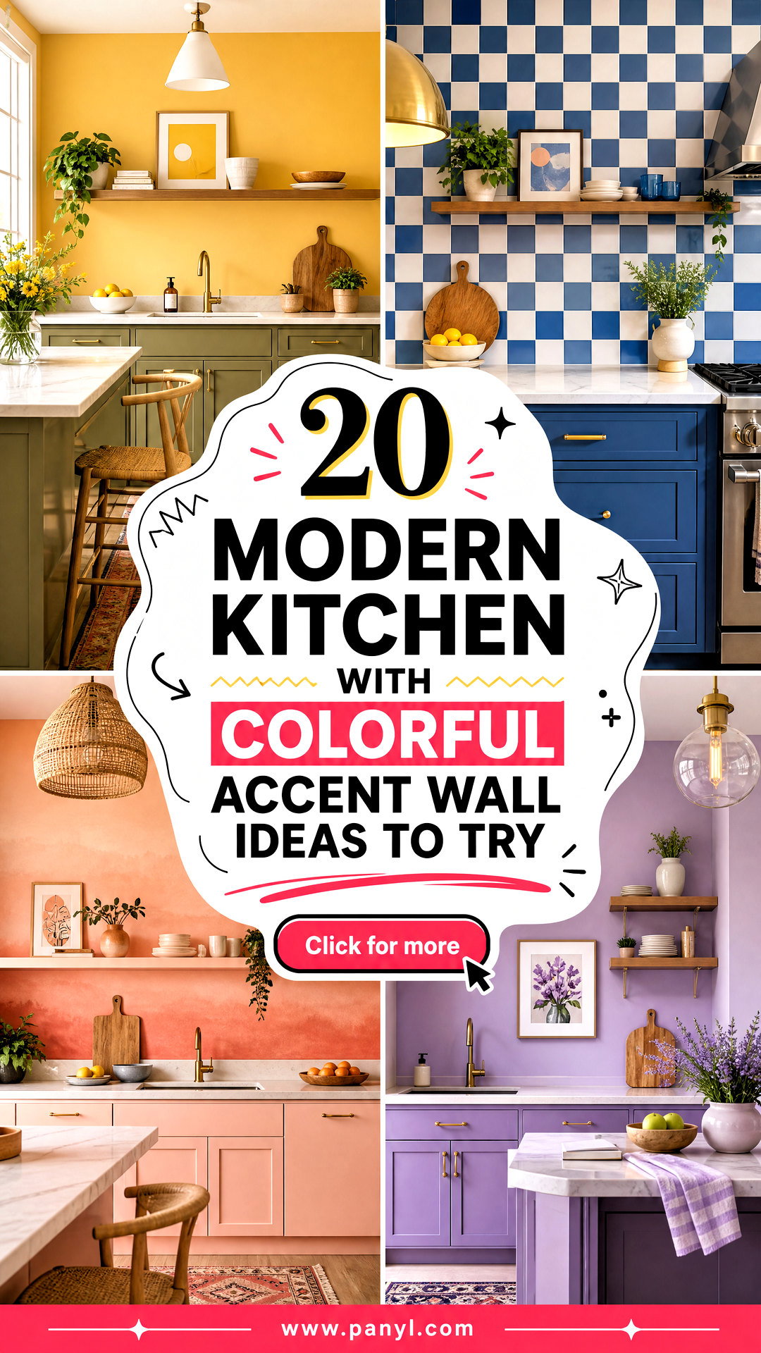20 Modern Kitchen With Colorful Accent Wall Ideas to Try - 20 Modern Kitchen With Colorful Accent Wall Ideas to Try