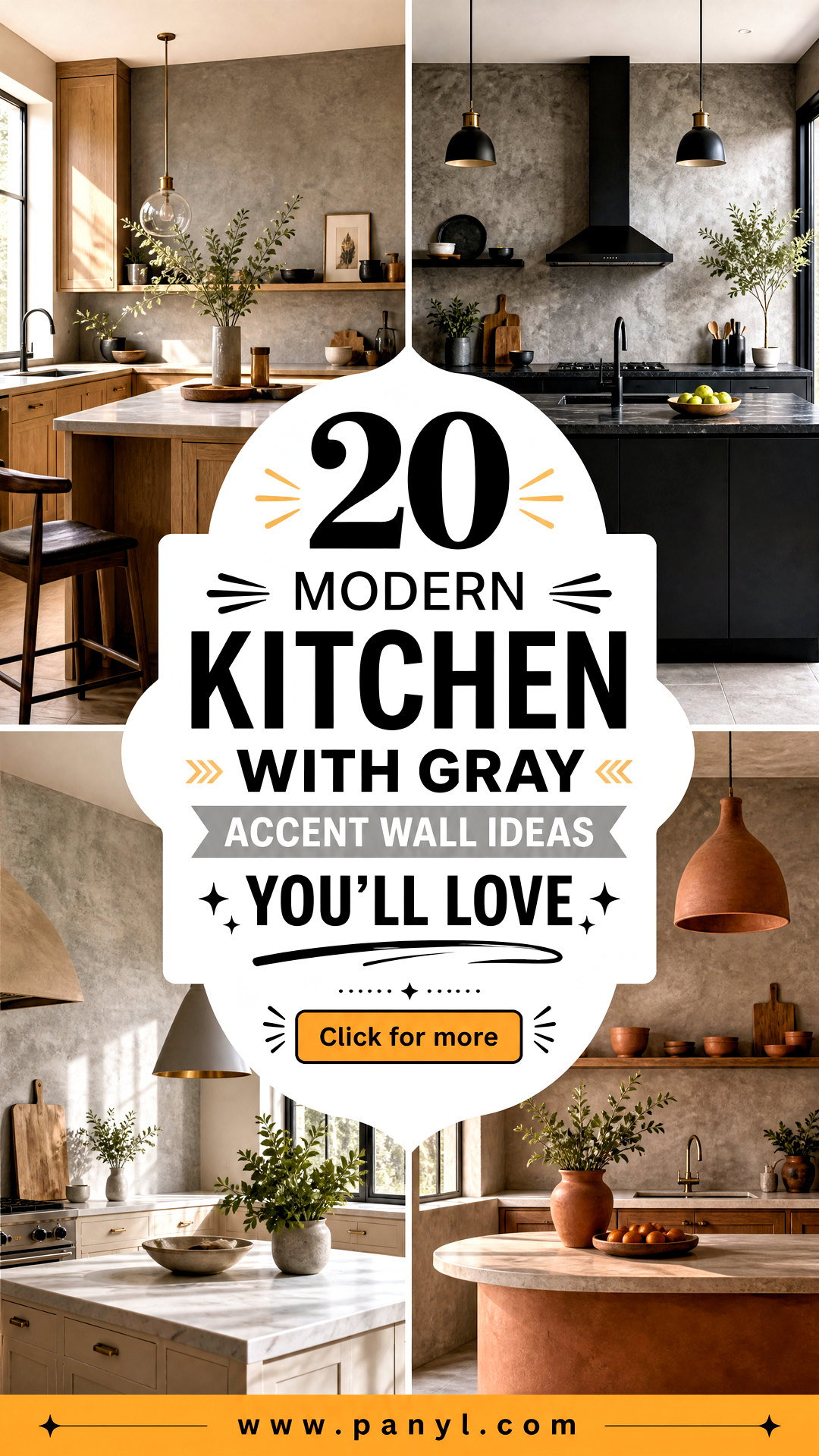 20 Modern Kitchen With Gray Accent Wall Ideas Youll Love - 20 Modern Kitchen With Gray Accent Wall Ideas You’ll Love